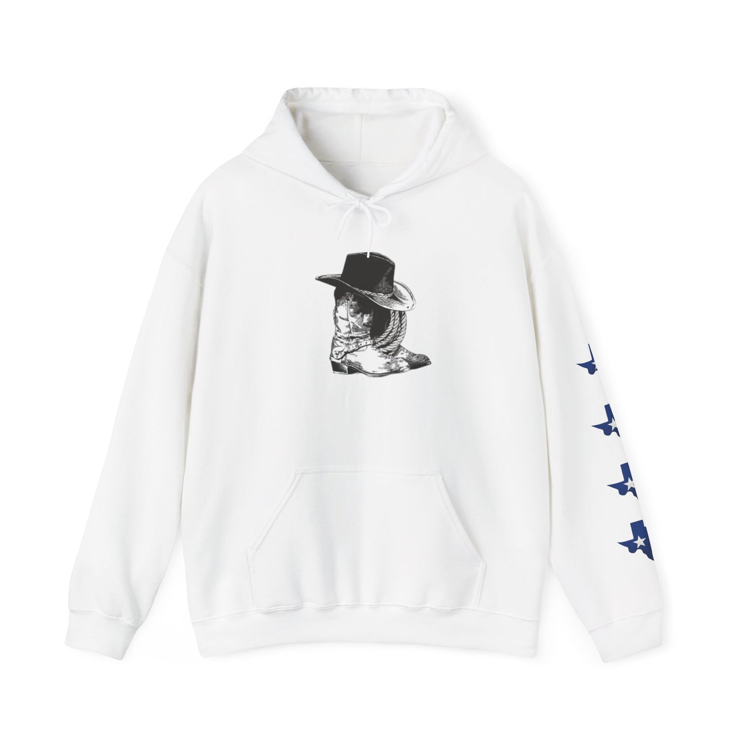 Sudadera con capucha gráfica de vaquero de Texas para hombre y mujer