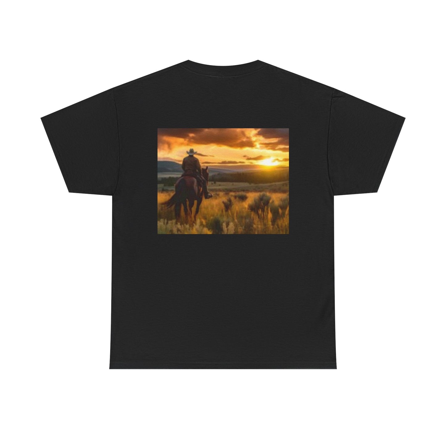 Camiseta unisex de algodón grueso con diseño de vaquero guapo y pecho musculoso