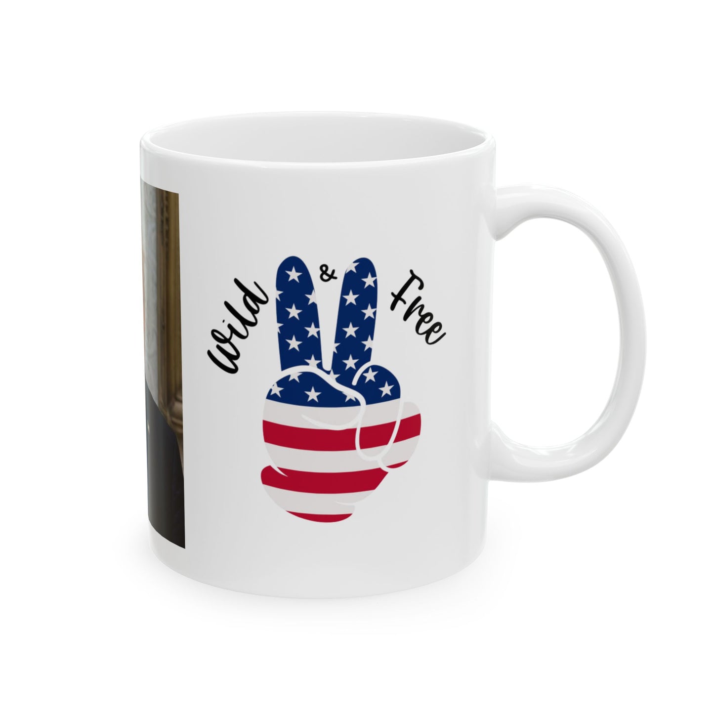 Taza de cerámica, 11 oz Presidente Donald J Trump Amo a Estados Unidos
