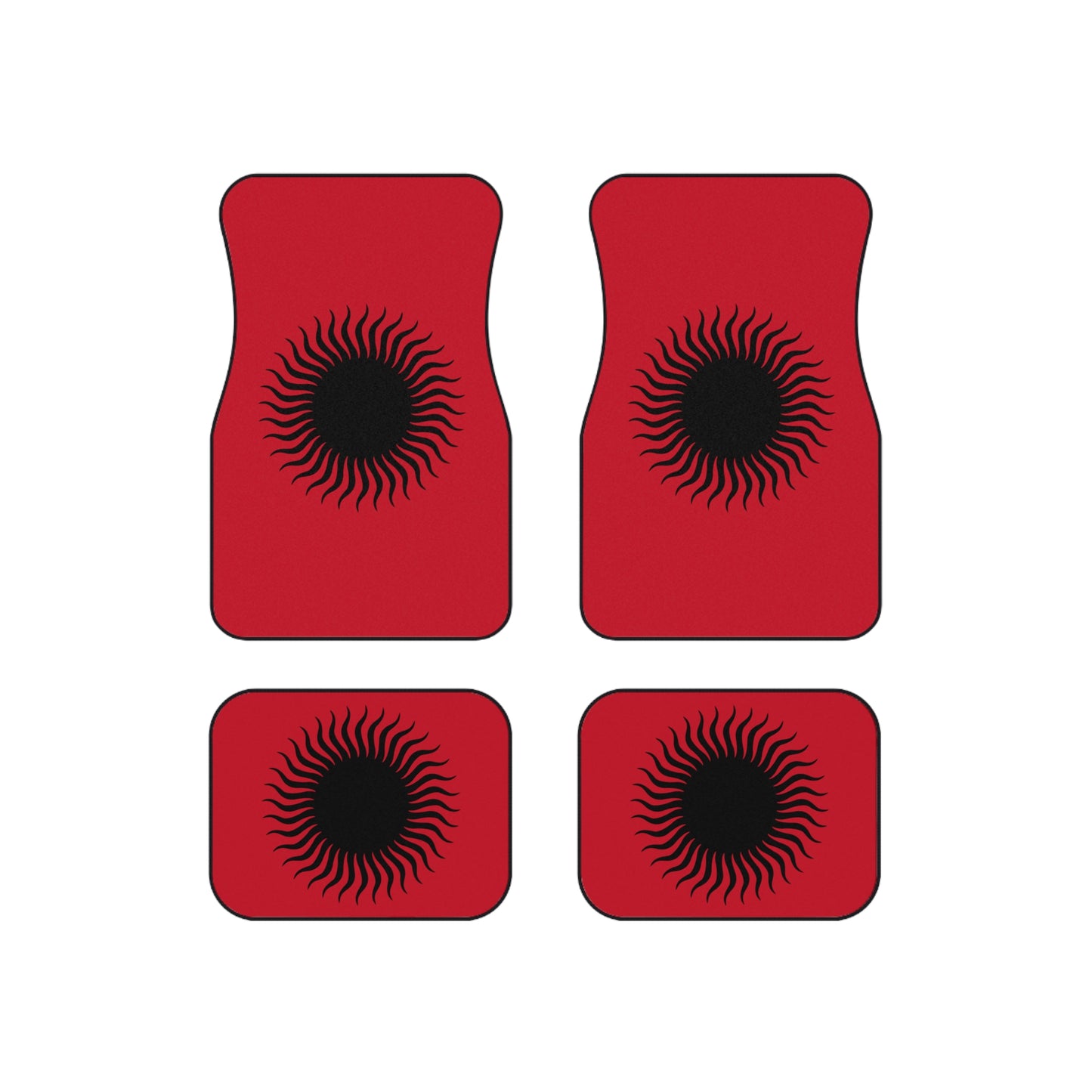 Alfombrillas para coche (juego de 4) Sol negro