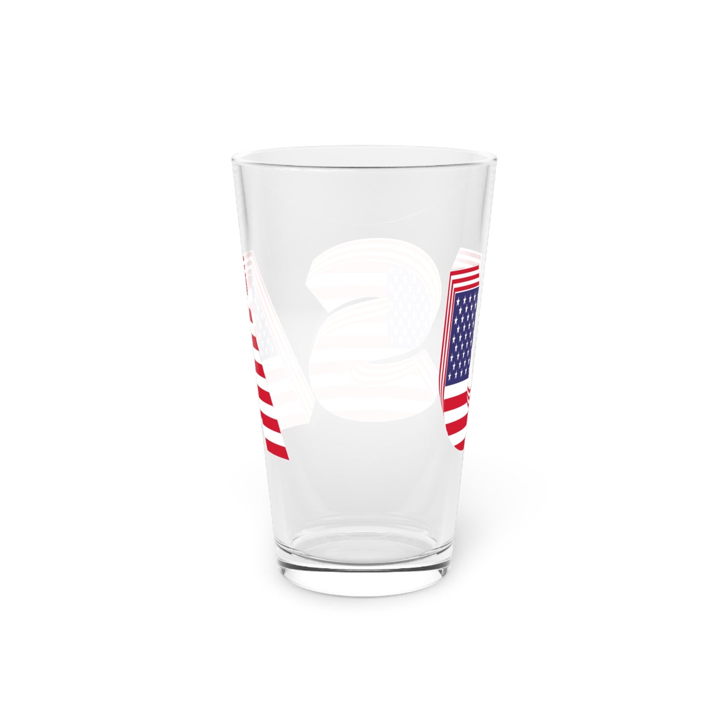Vaso de pinta con la bandera de EE. UU. - 16 oz para celebraciones y eventos