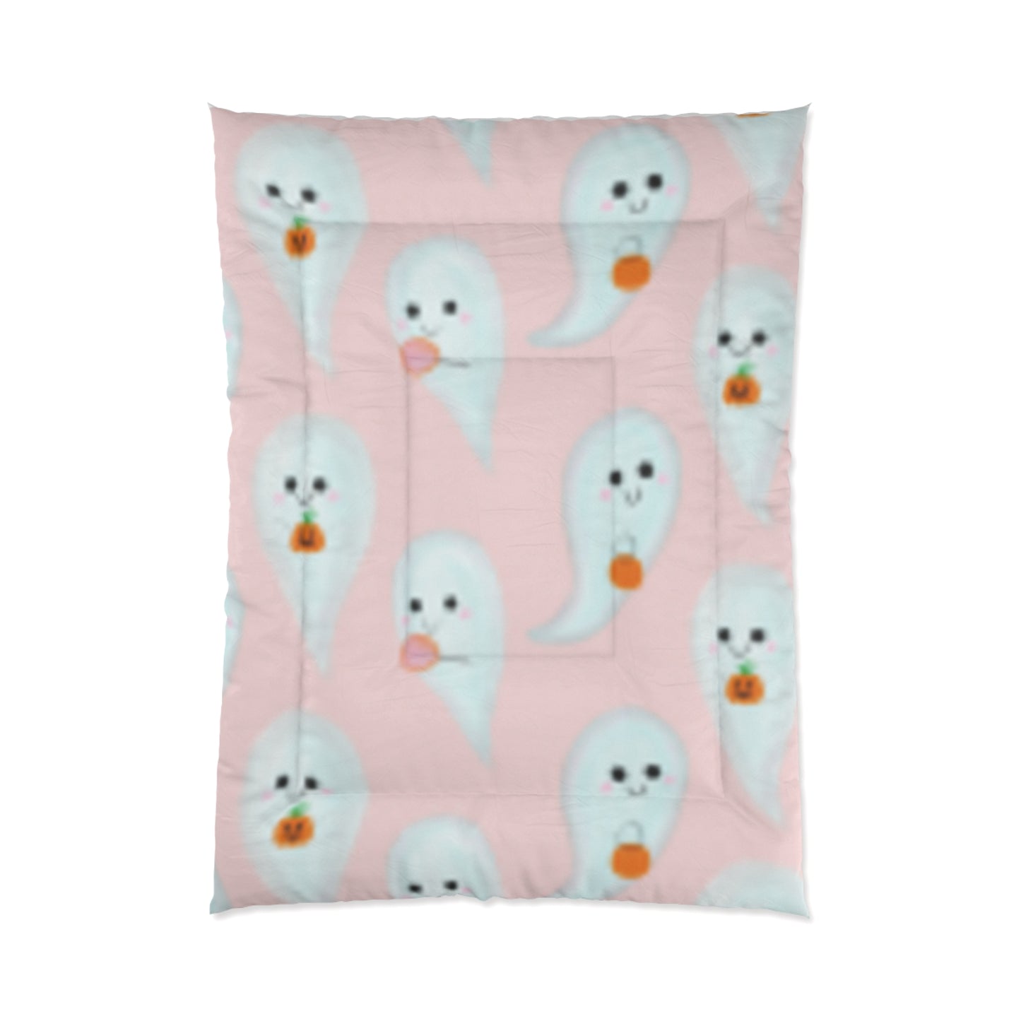 Ghosts on Pick Background Comforter Great for Girl's Room!