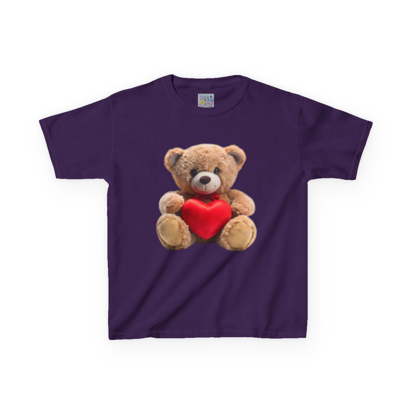 Kids Heart Teddy T-shirt, Cute Teddy Bear Shirt, Valentine’s Day Gift, Love You Kids T-Shirt, Adorable Kids Apparel, Birthday Gift
