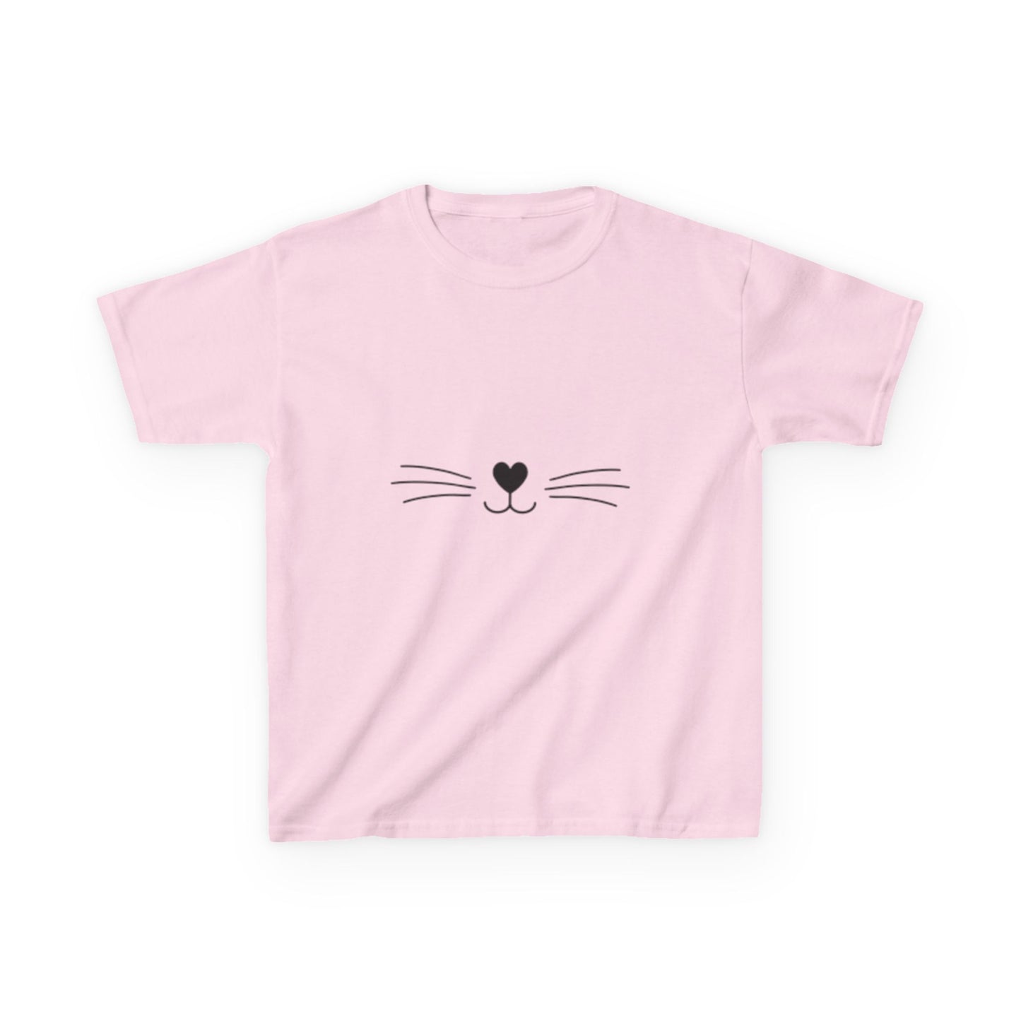 Kids Heavy T-shirt Cat Nose Whiskers