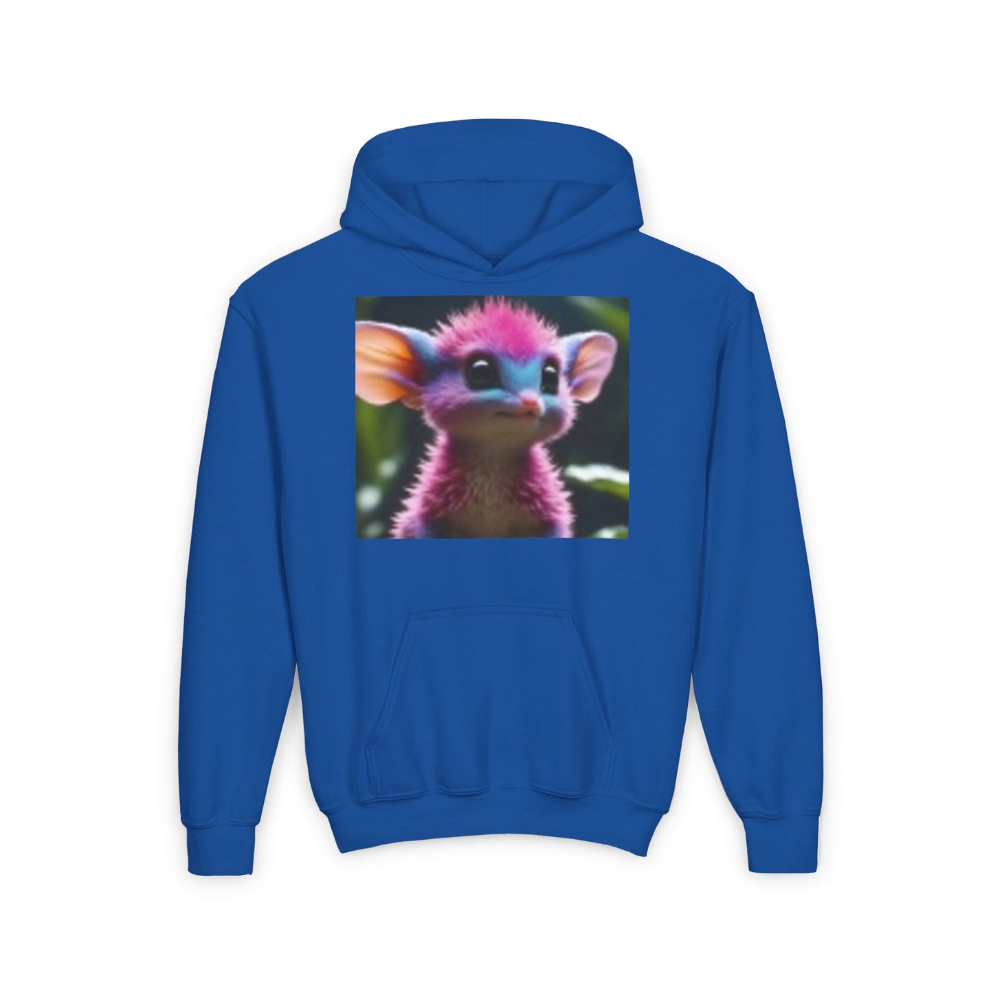 Sudadera con capucha de mezcla pesada para jóvenes Pink Mouse So Cute