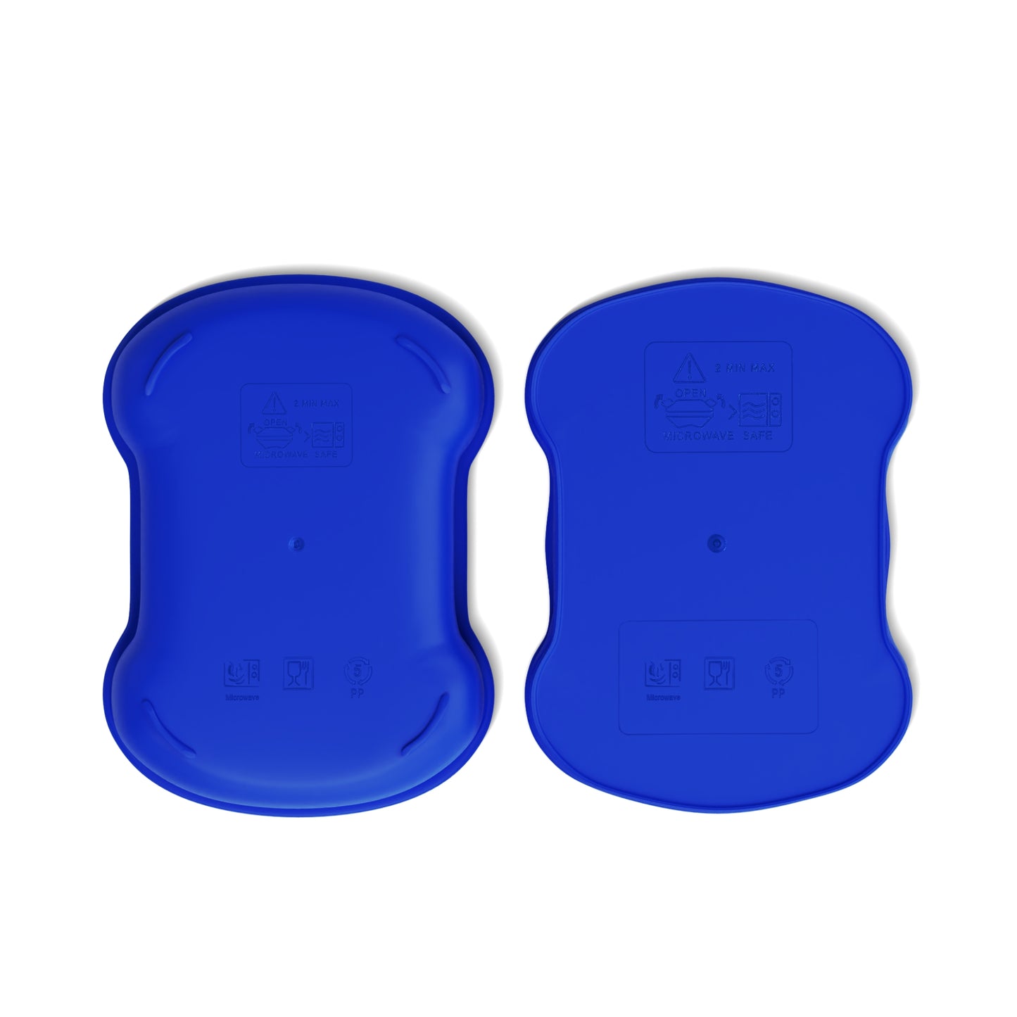 Caja bento de dos niveles Coche azul Let's Go Racing