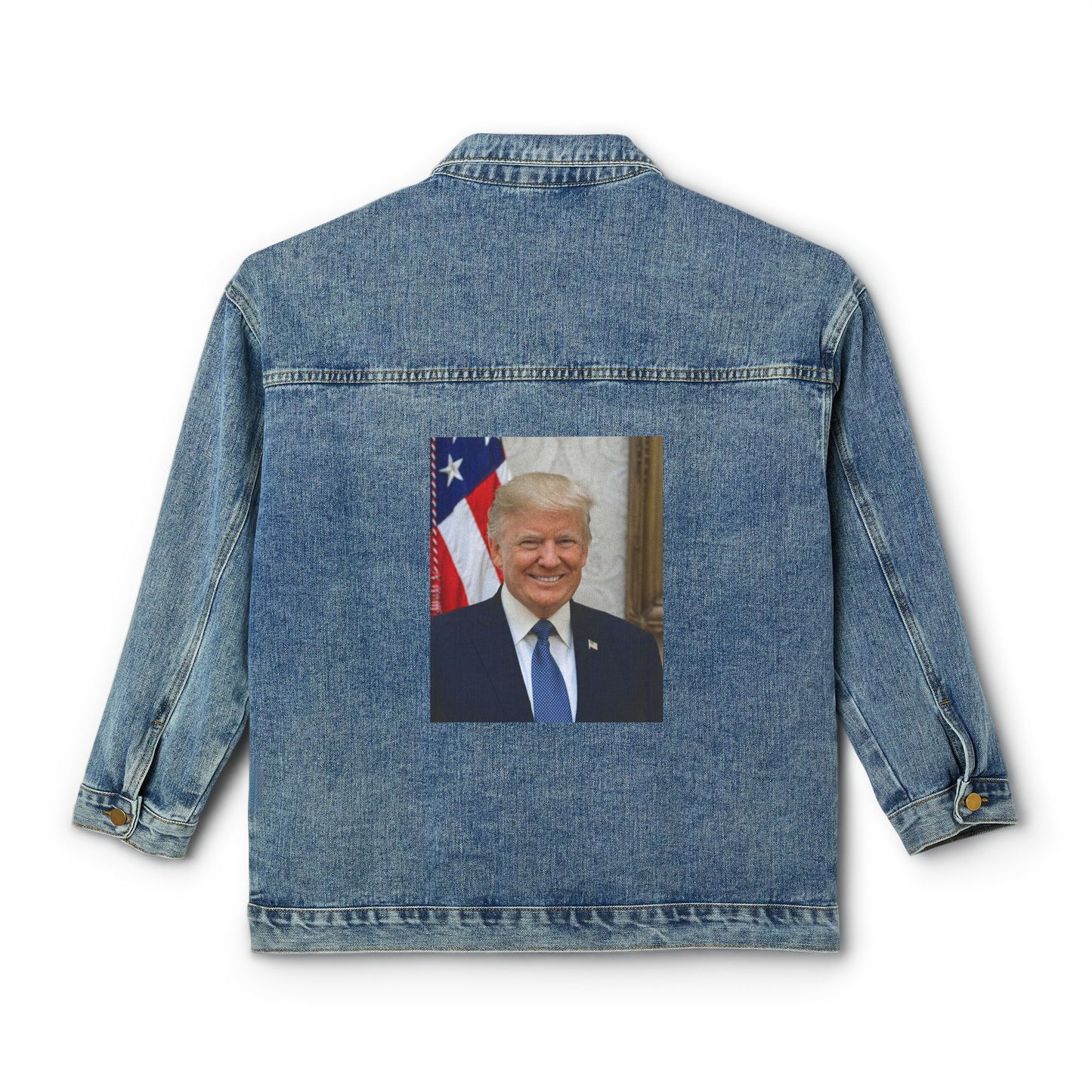 Chaqueta vaquera para mujer del 47.º presidente Donald J. Trump