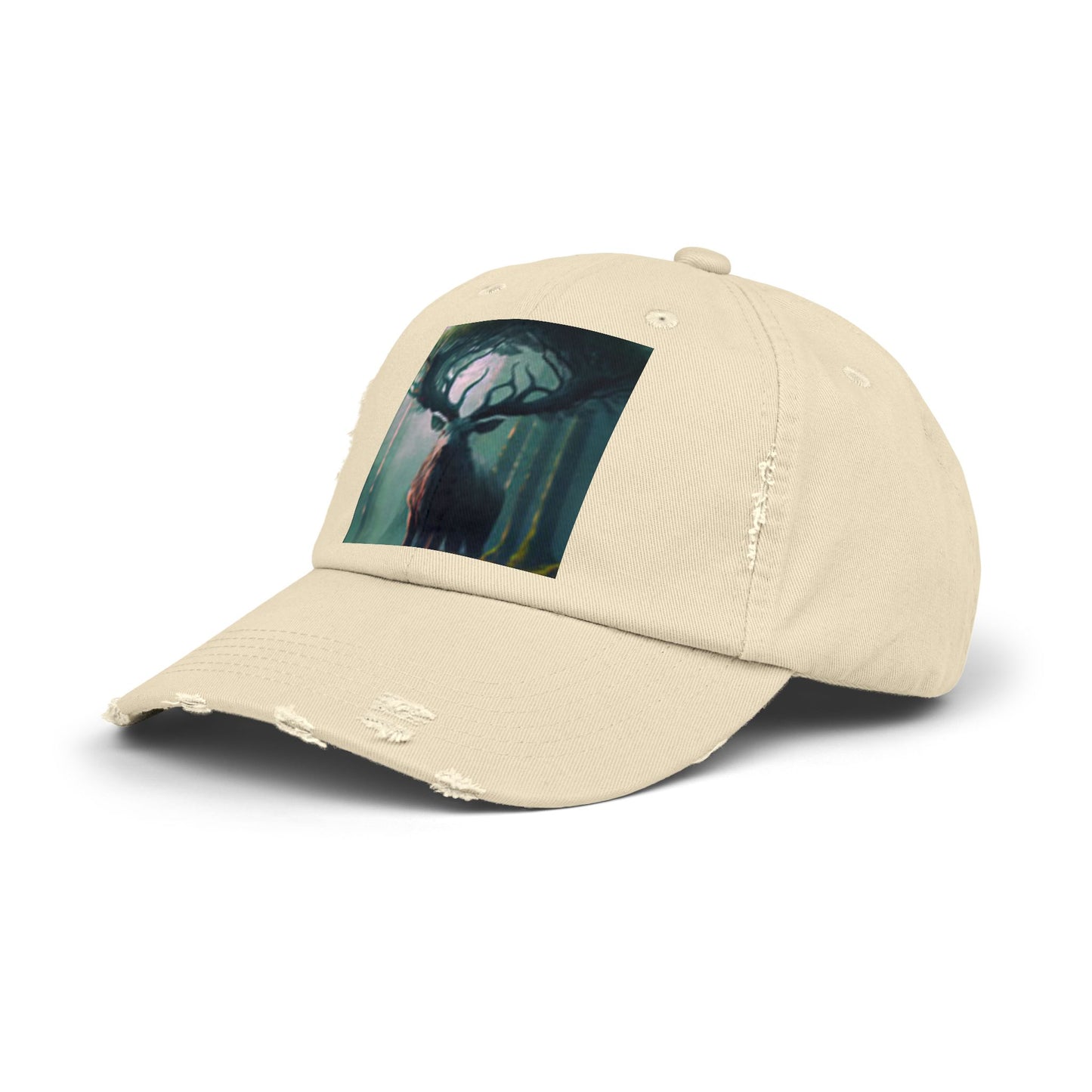 Bosque de ciervos con gorra en dificultades
