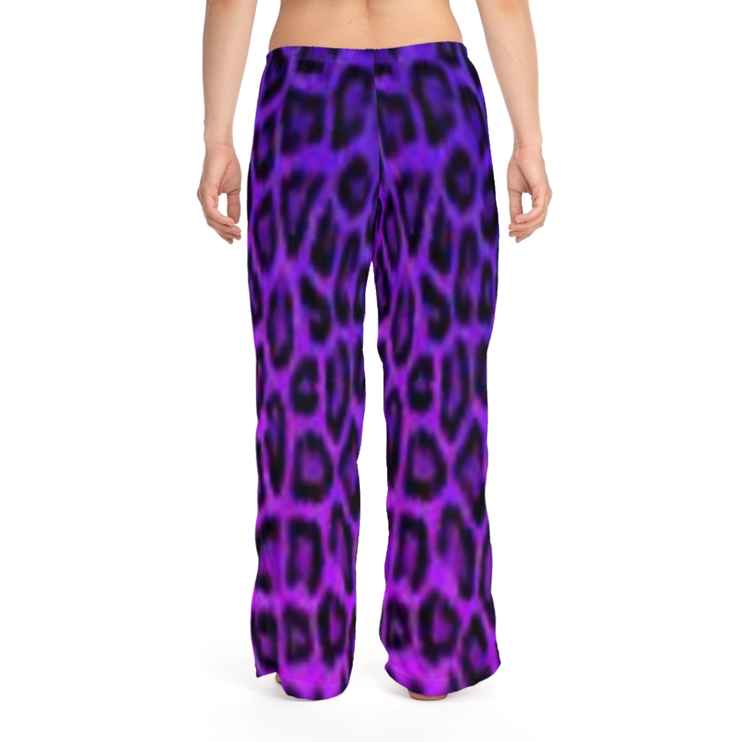 Purple Leopard Print Women's Pajama Pants - Cozy Loungewear for Relaxing Nights