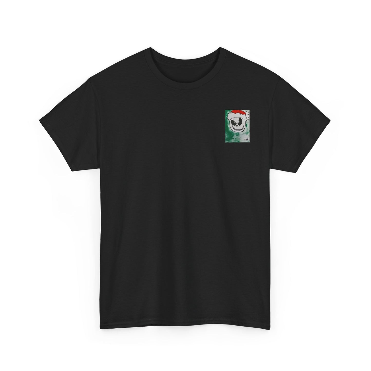 Camiseta manga corta Navidad Jack Esqueleto Pintado a Mano