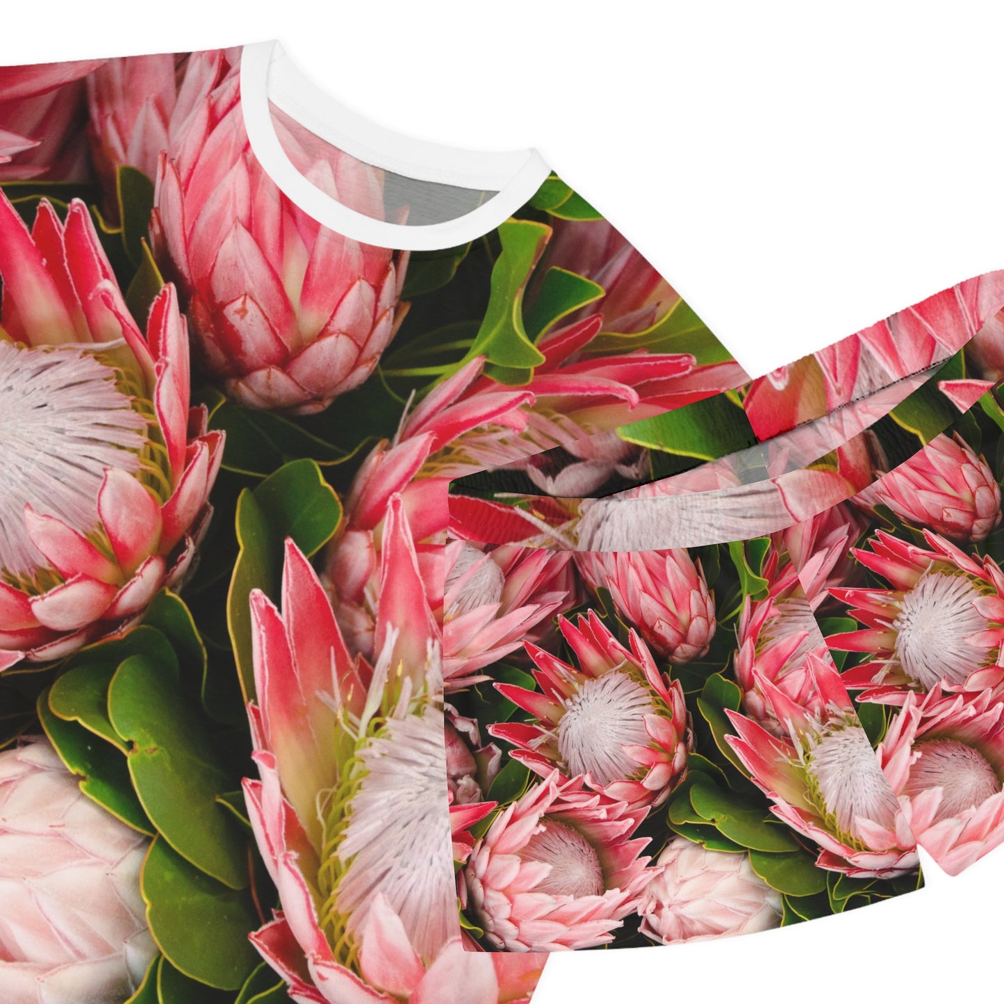 Conjunto de pijama corto de mujer con flores rosas