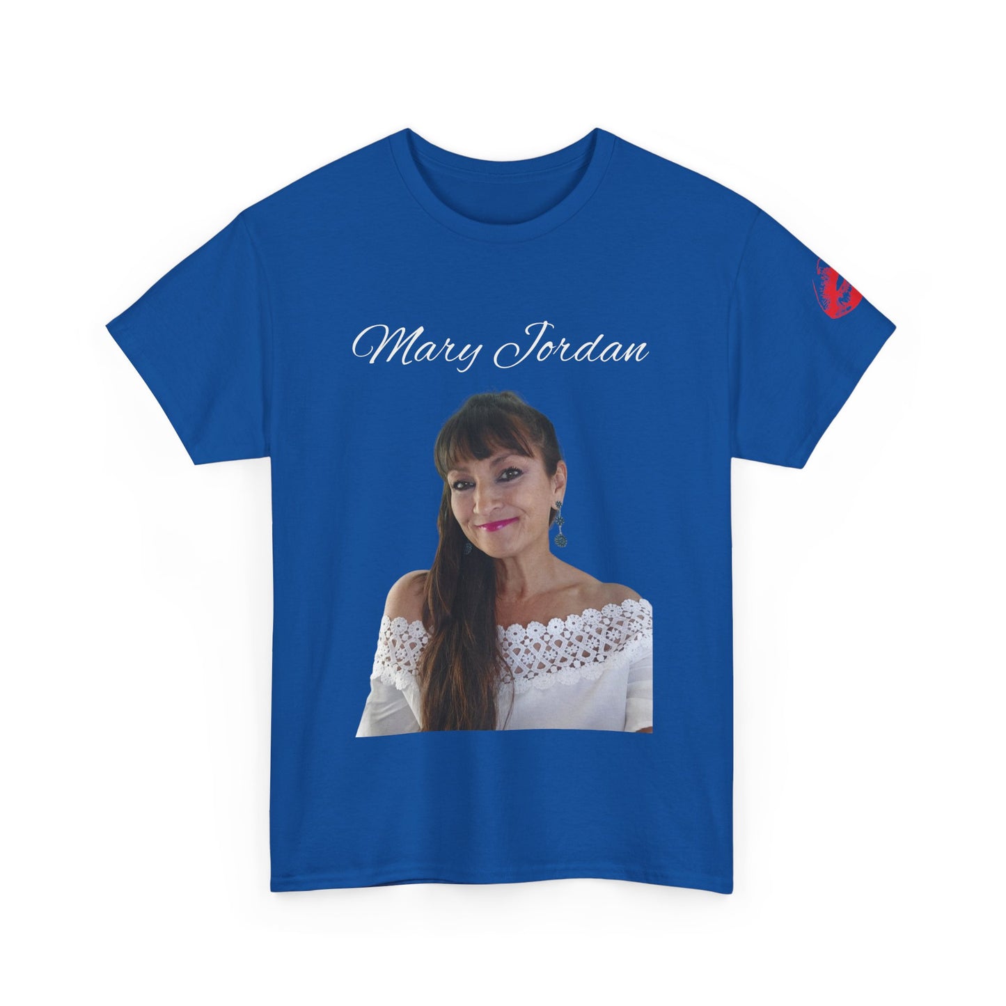 Camiseta unisex de algodón grueso con retrato elegante: ropa informal con estilo