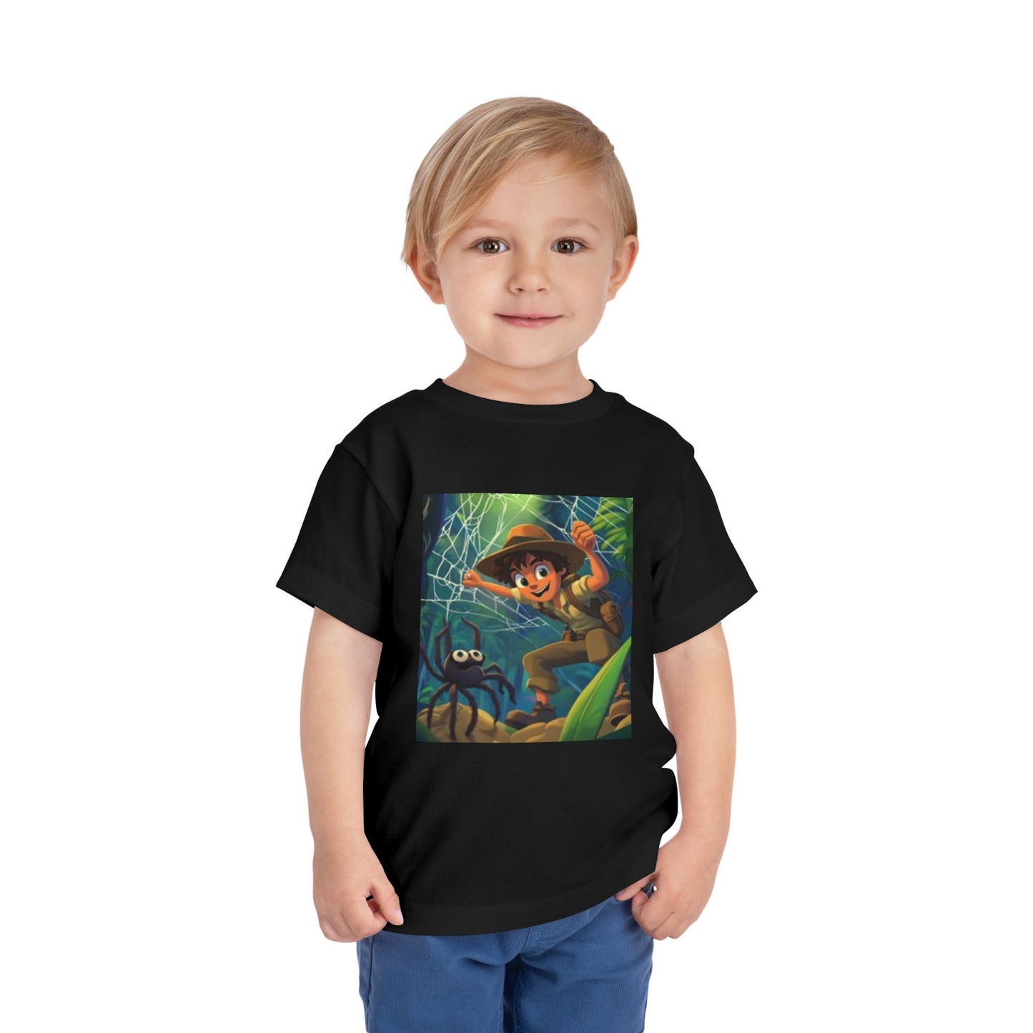 Camiseta de Explorador de Aventuras para Niños Pequeños: Diseño Divertido de Araña para Pequeños Aventureros