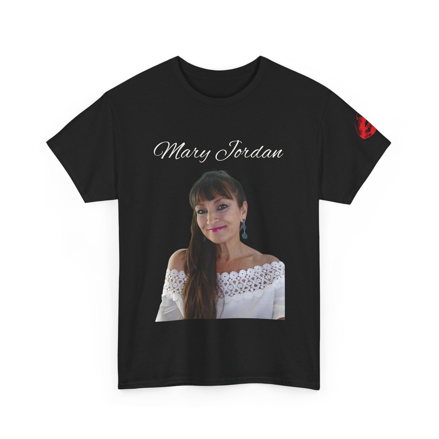 Camiseta unisex de algodón grueso con retrato elegante: ropa informal con estilo