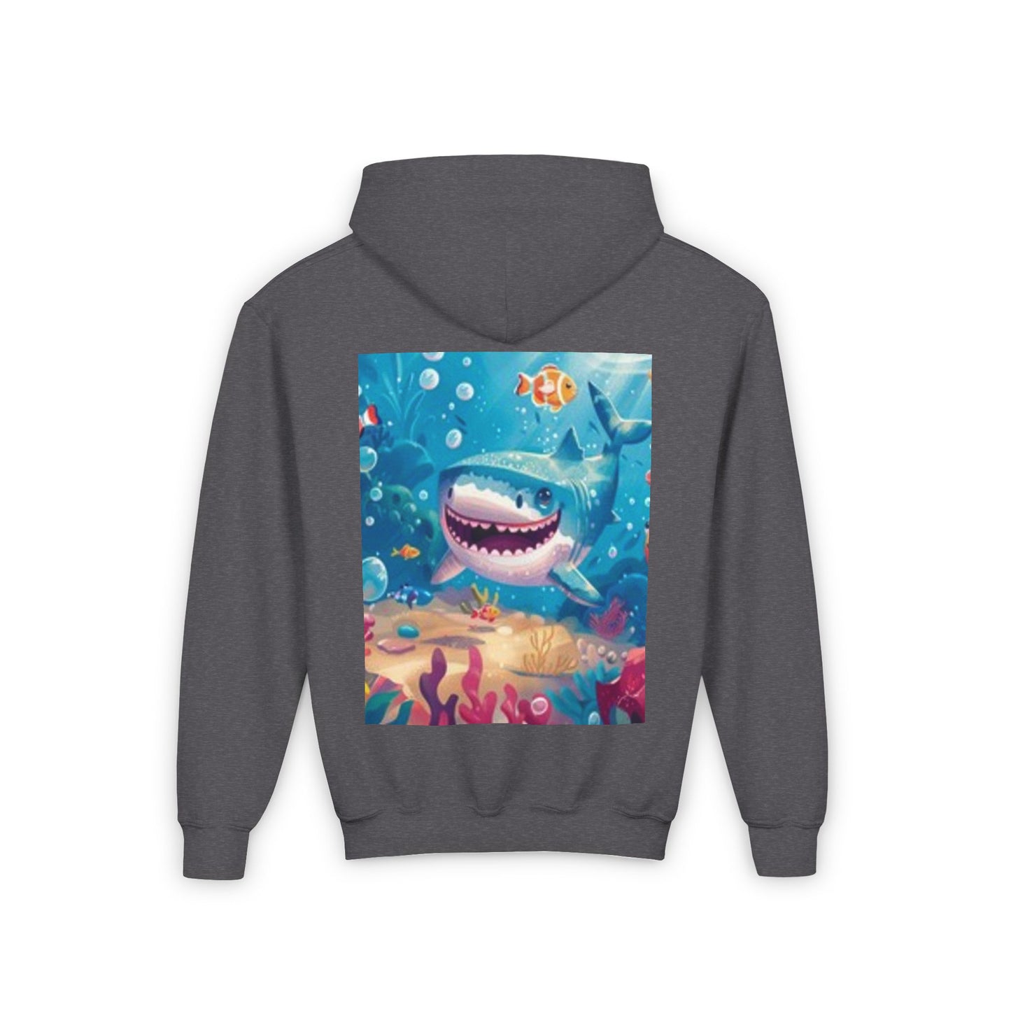 Sudadera juvenil Shark Adventure: una prenda acogedora para los amantes del océano.