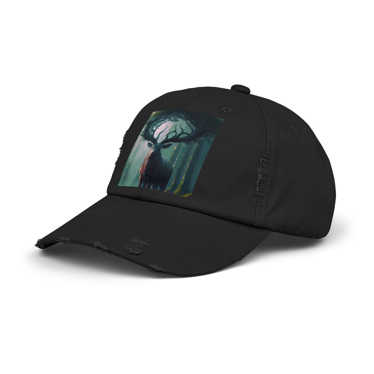 Bosque de ciervos con gorra en dificultades