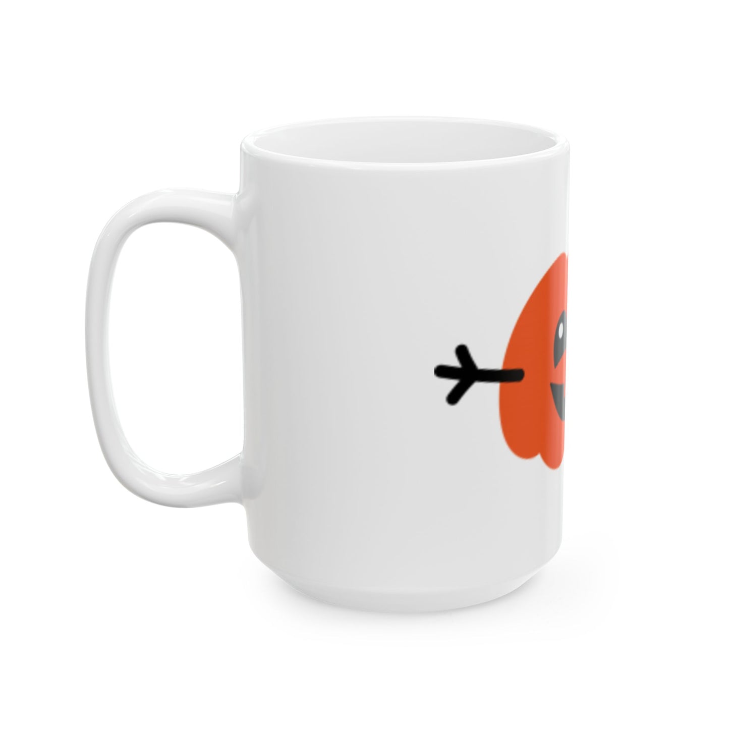 Orange Pumpkin Ceramic Mug, (11oz, 15oz) Great for Children & Adults Fabulous Gift!