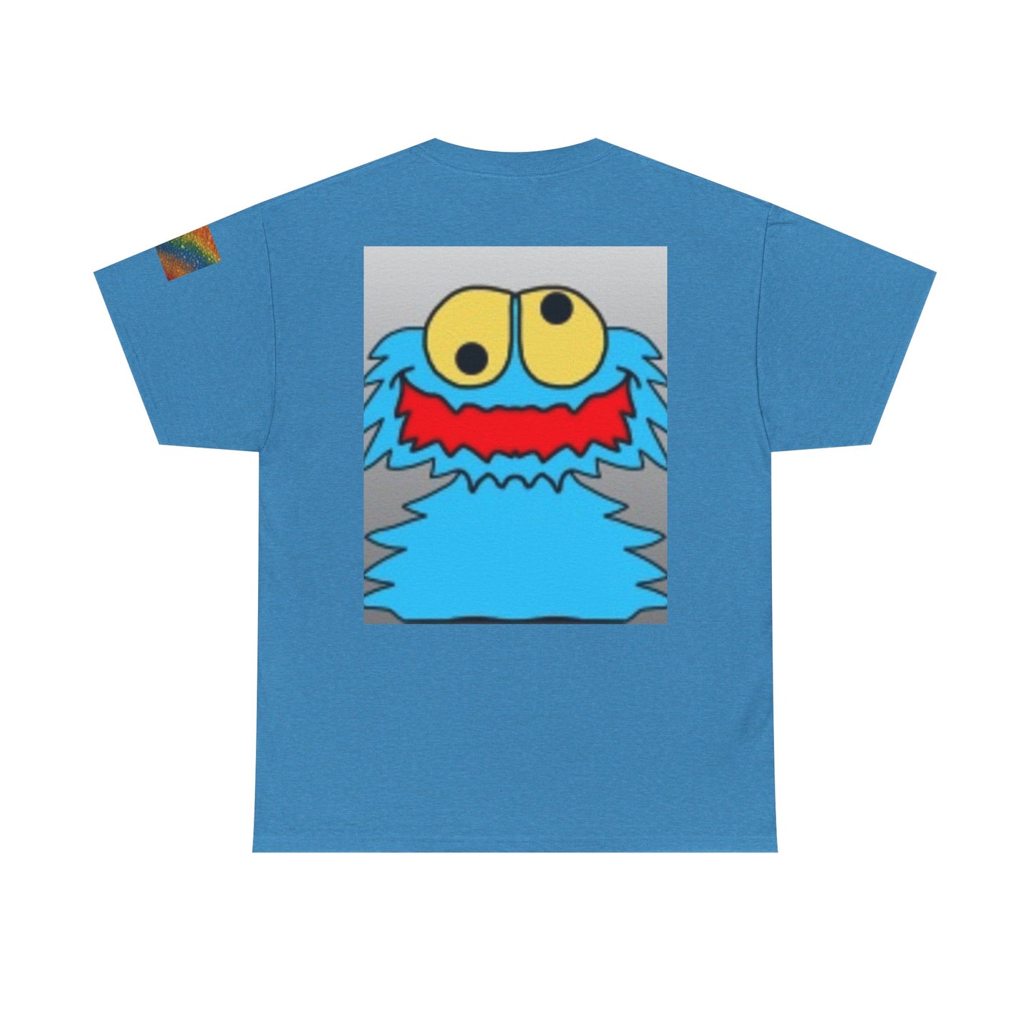 Playful Emoji & Monster Graphic Tee for Fun Lovers