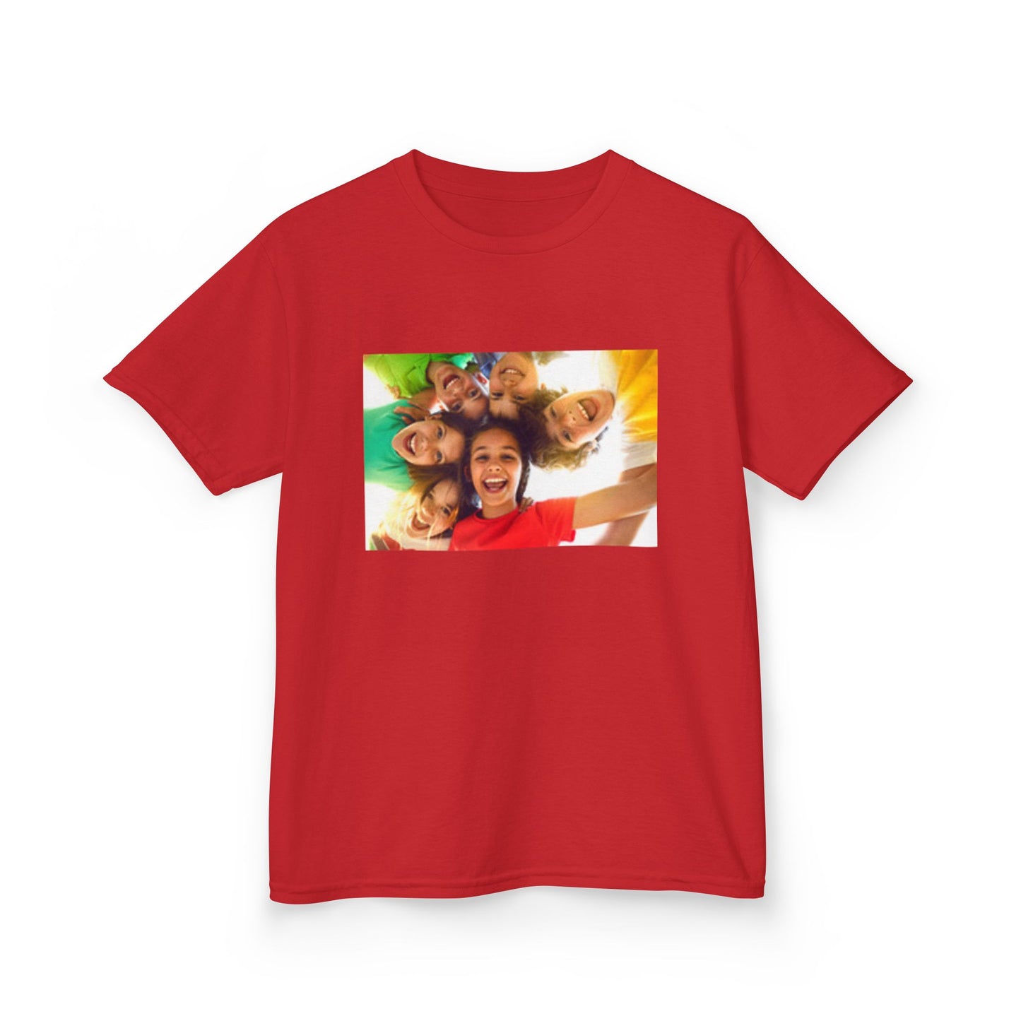 Colorful Fun Kids & Happy Face Tee - Playful Cotton T-Shirt for Summer Adventures, Birthday Gifts, Family Gatherings, Everyday Wear, Back-to-School