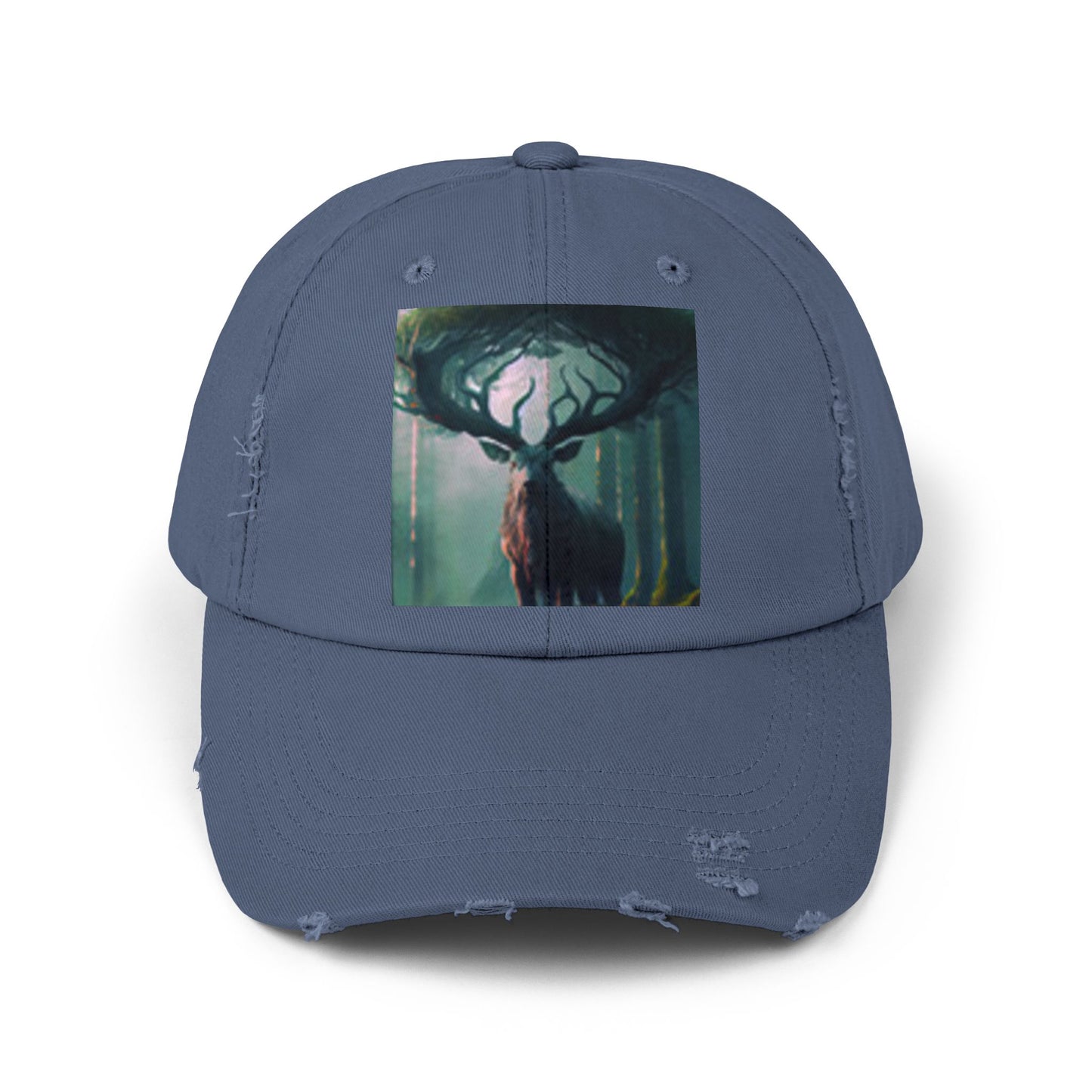 Bosque de ciervos con gorra en dificultades