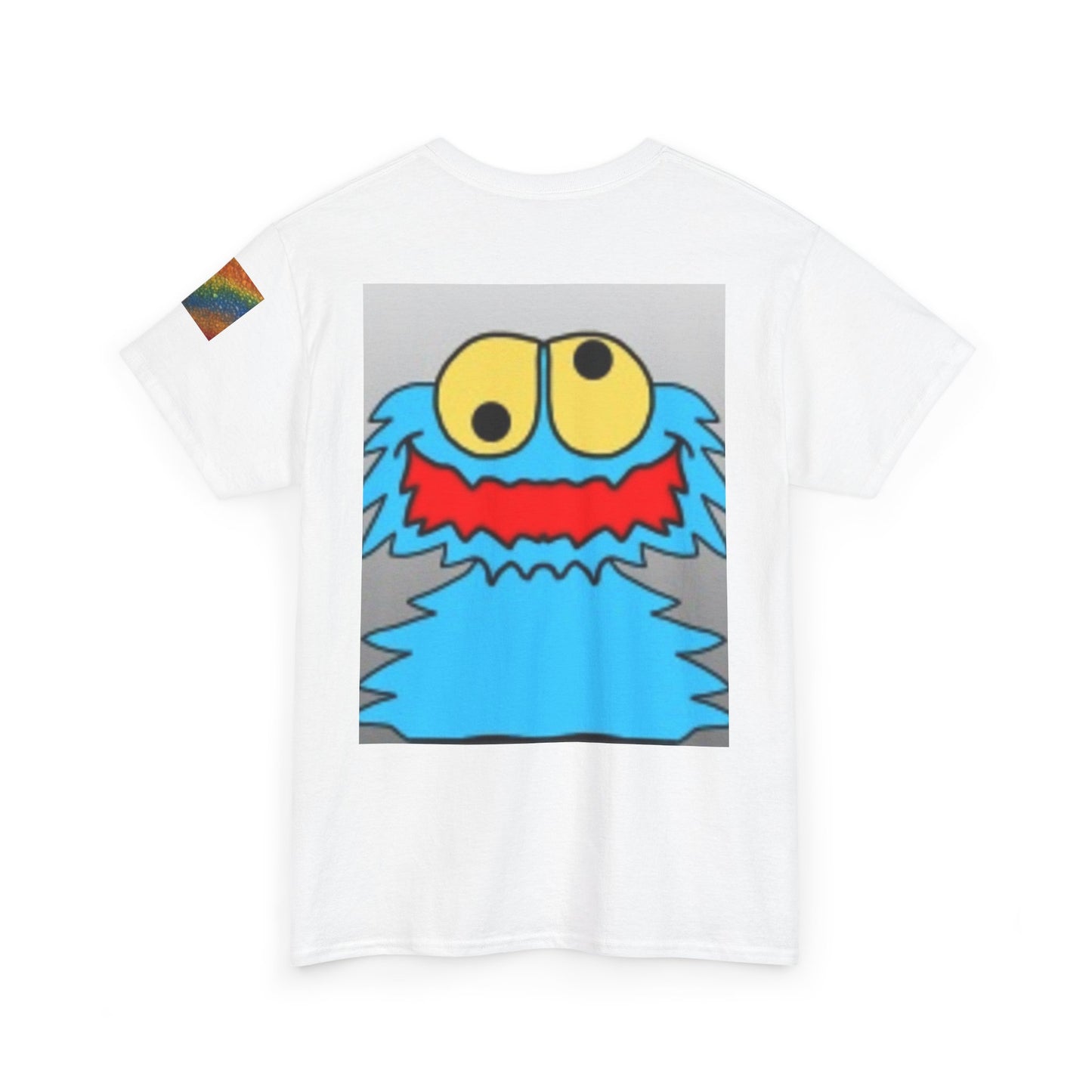 Playful Emoji & Monster Graphic Tee for Fun Lovers