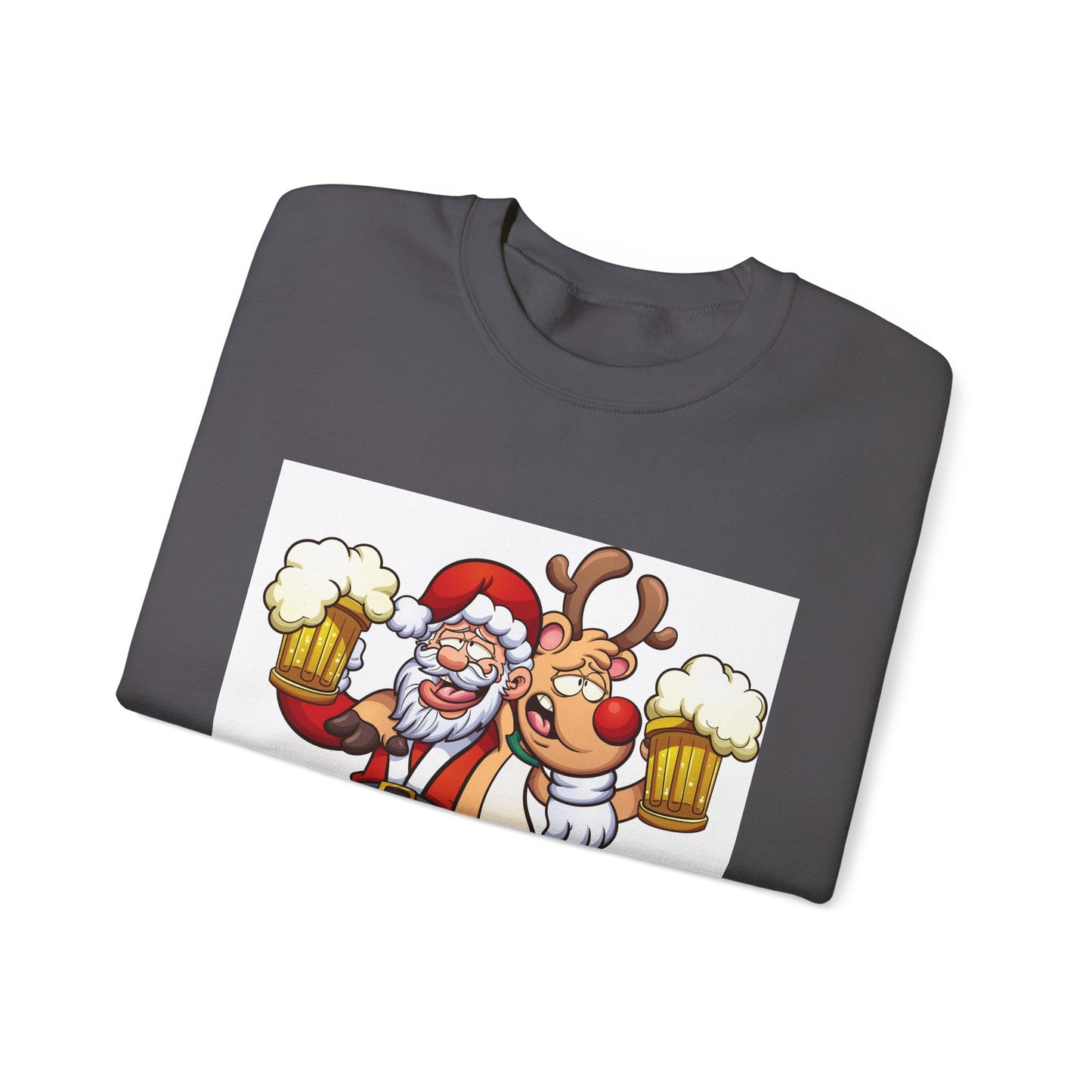 Sudadera Papá Noel Reno bebiendo cerveza 🍺