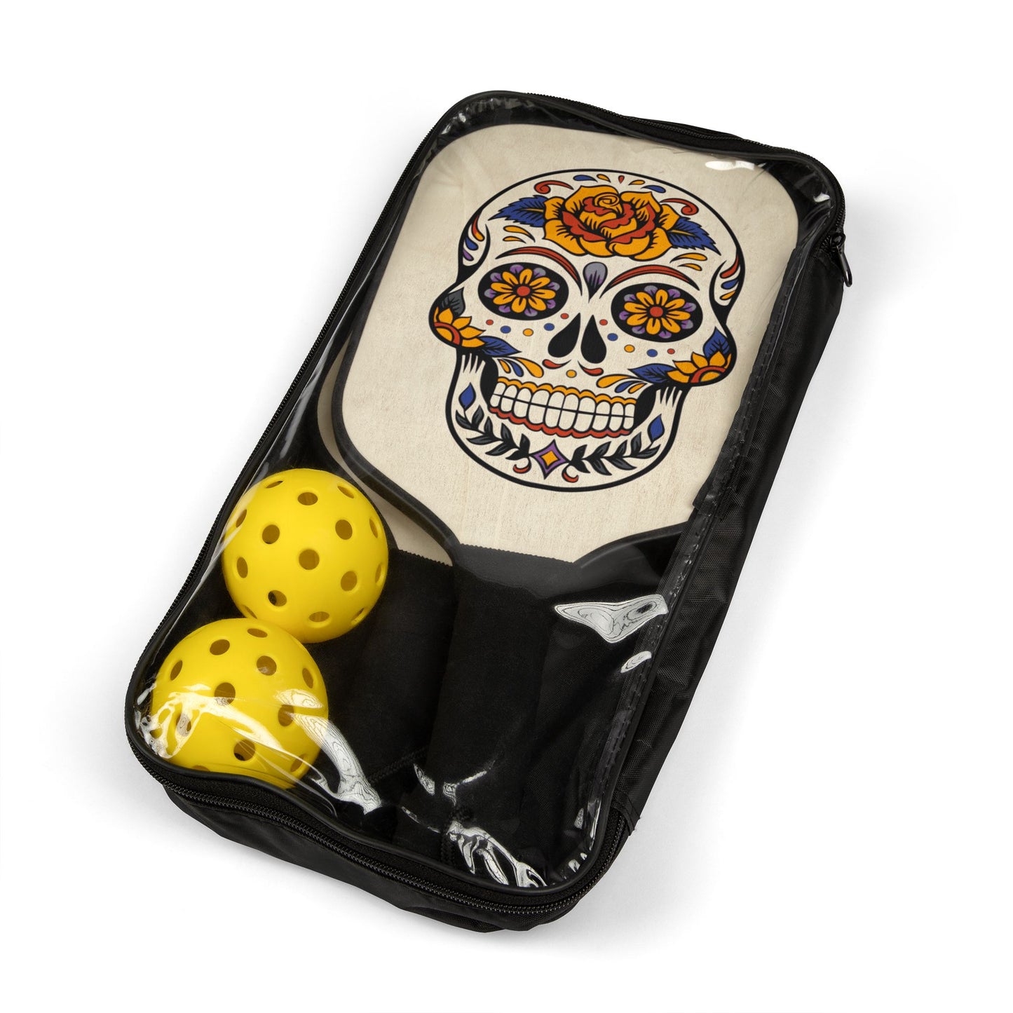 Kit de Pickleball Juego para niños Calavera Flores ¡Muy divertido!