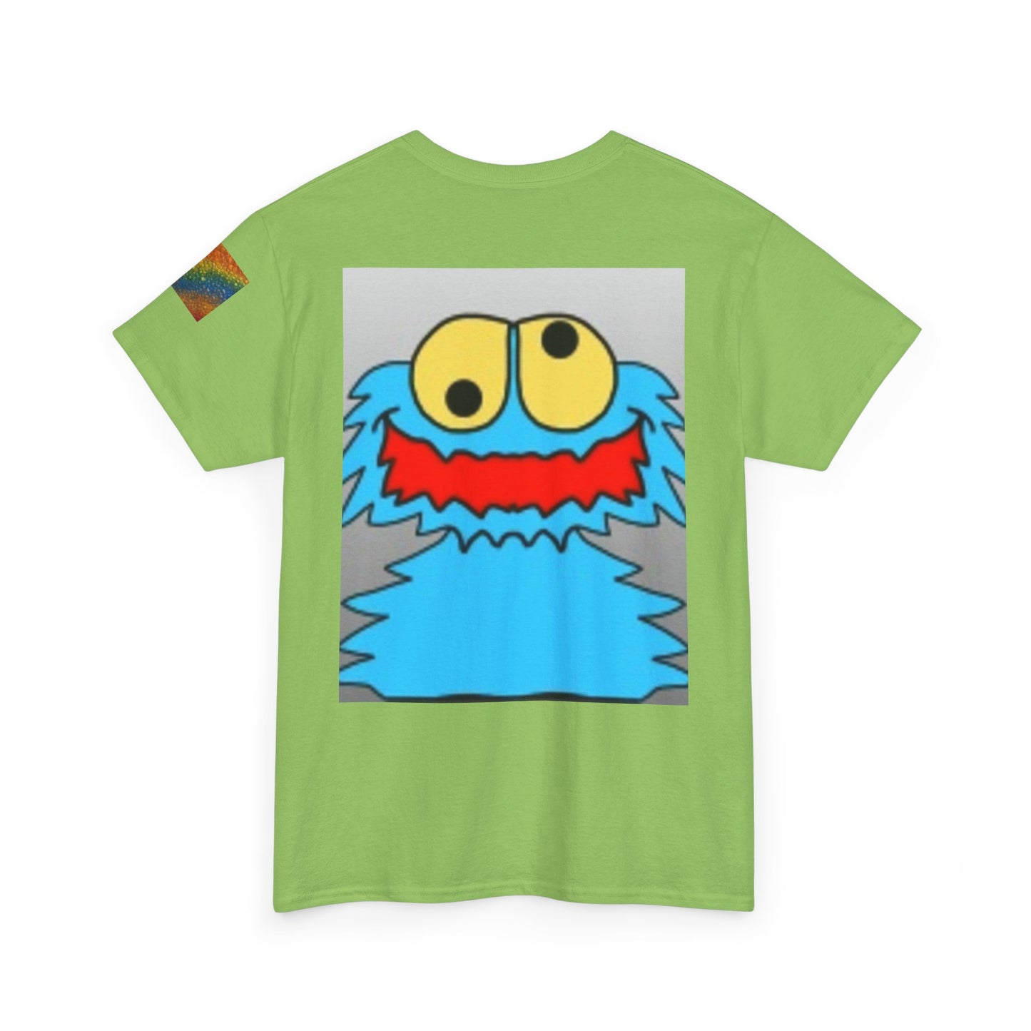 Playful Emoji & Monster Graphic Tee for Fun Lovers