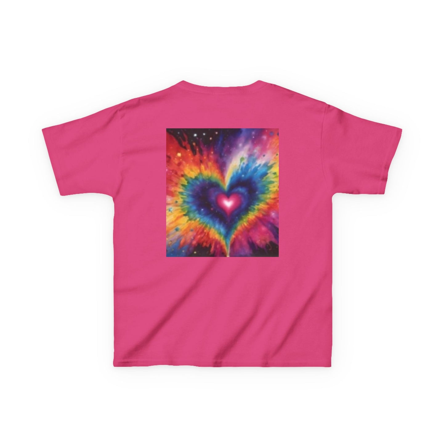 Camiseta infantil "Hello Sunshine" con corazones de colores: ropa de verano divertida y divertida