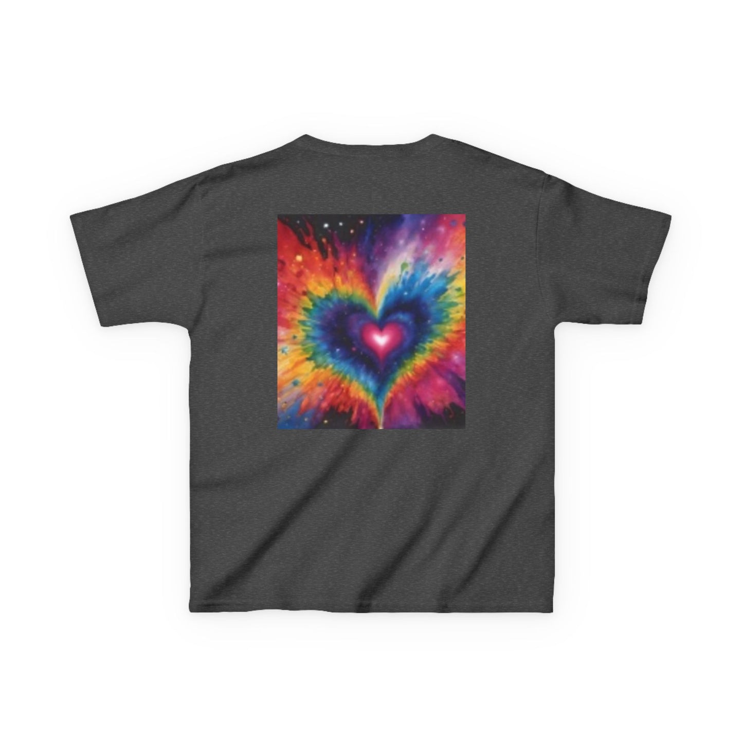 Camiseta infantil "Hello Sunshine" con corazones de colores: ropa de verano divertida y divertida