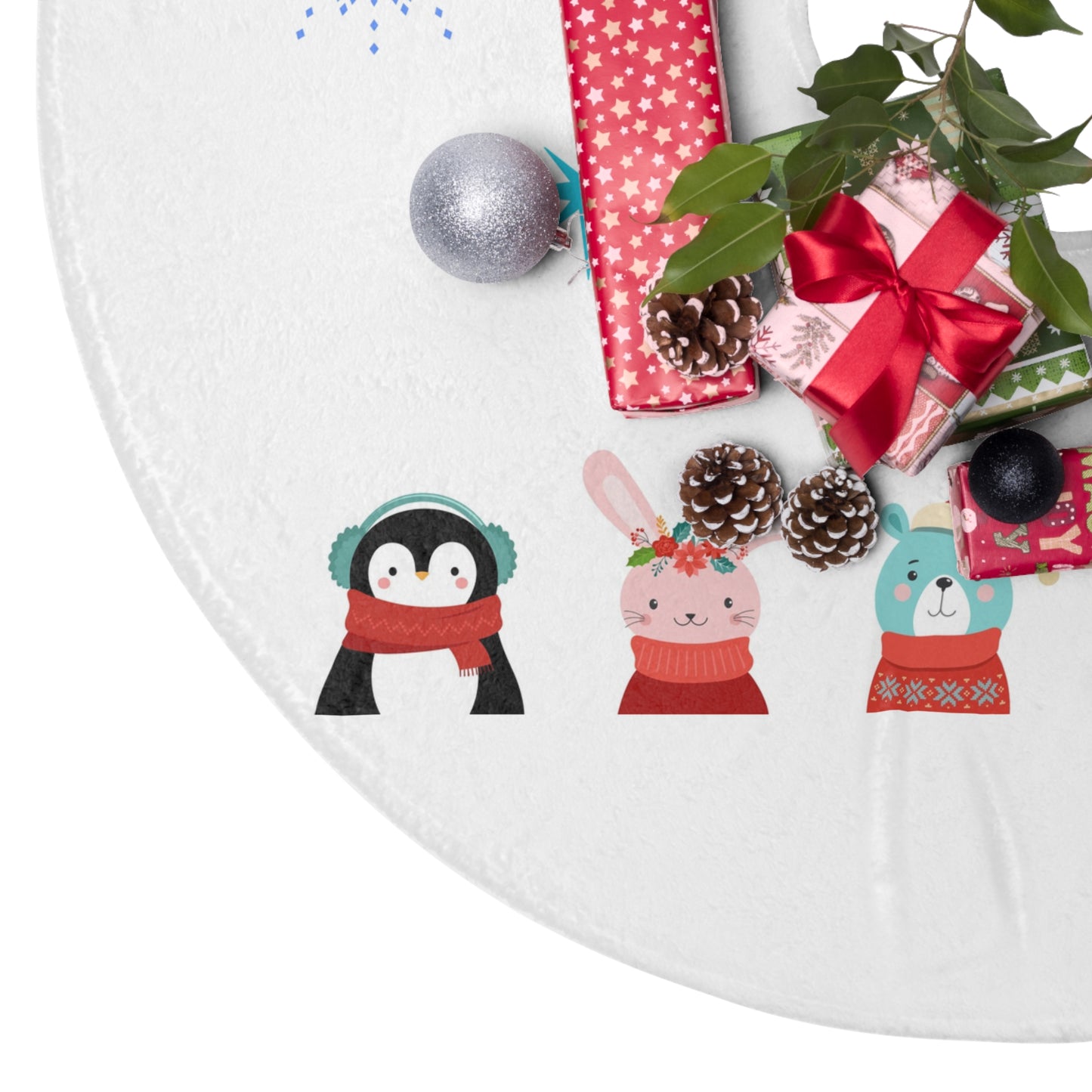 Faldas para árbol de Navidad con motivos de animales