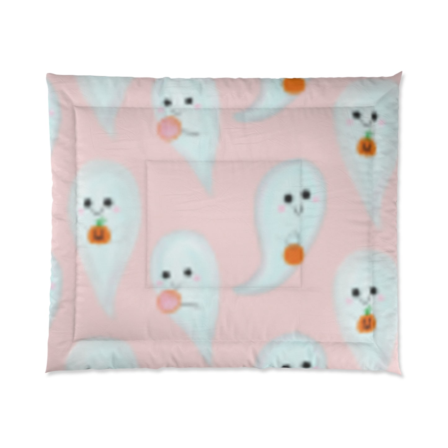 Ghosts on Pick Background Comforter Great for Girl's Room!