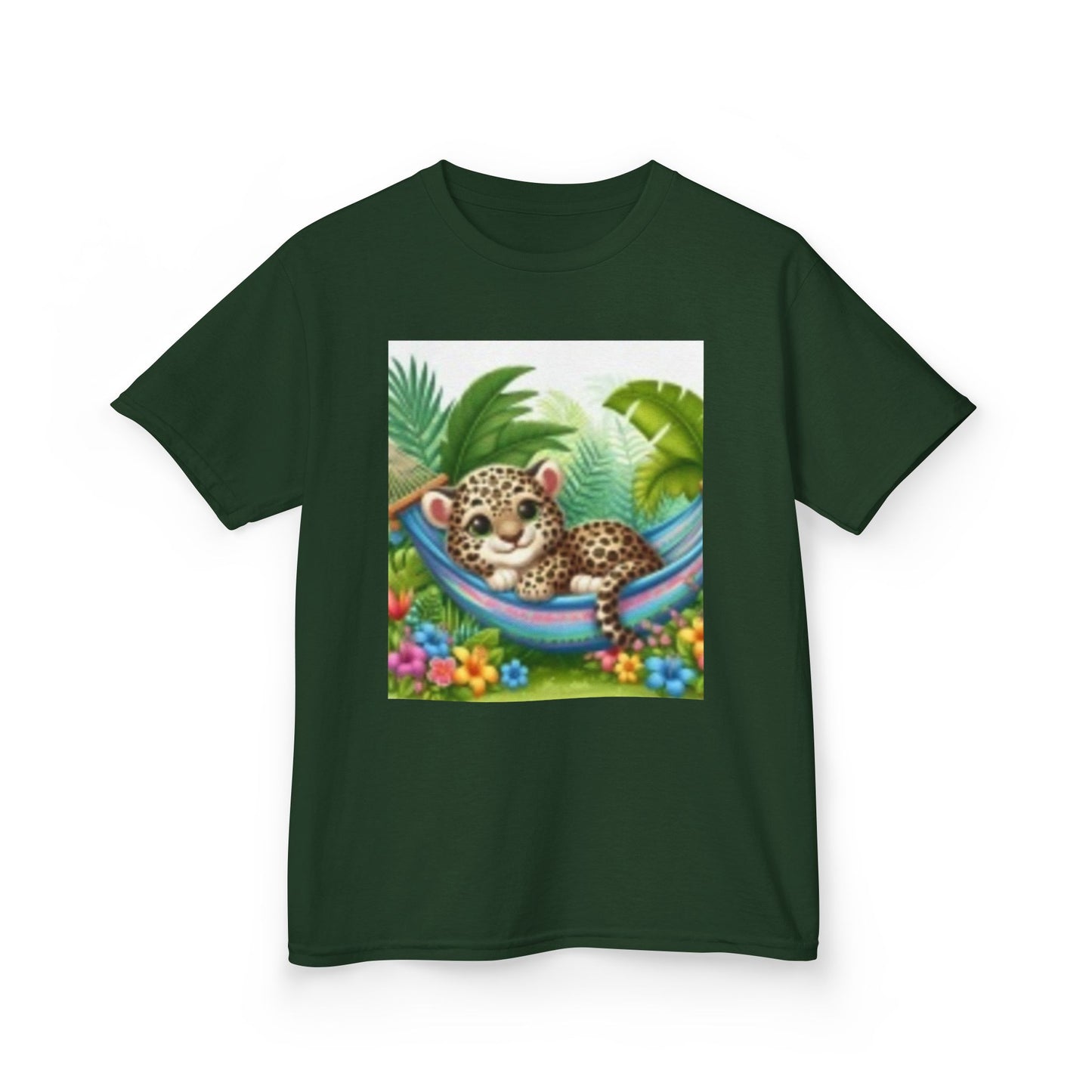Linda camiseta infantil de leopardo de la jungla: arte animal adorable para todos los jóvenes exploradores