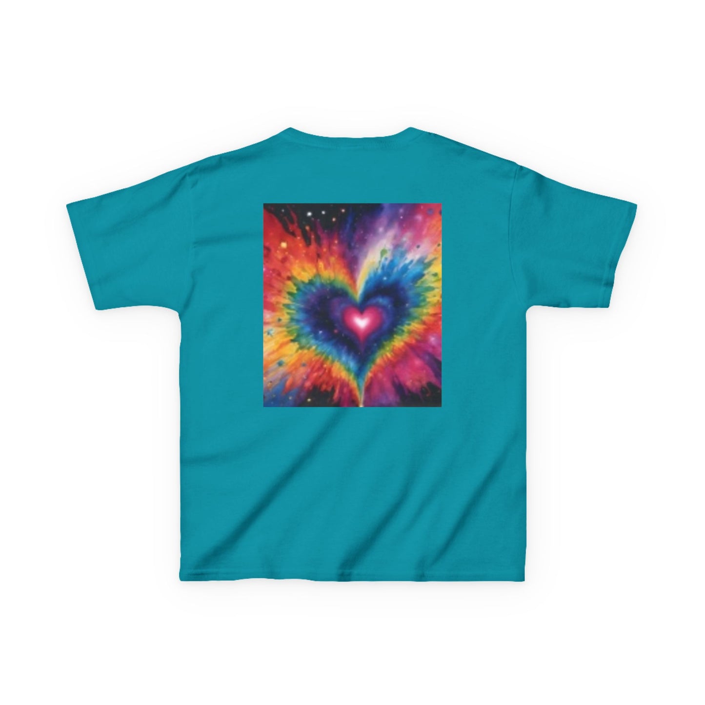 Camiseta infantil "Hello Sunshine" con corazones de colores: ropa de verano divertida y divertida