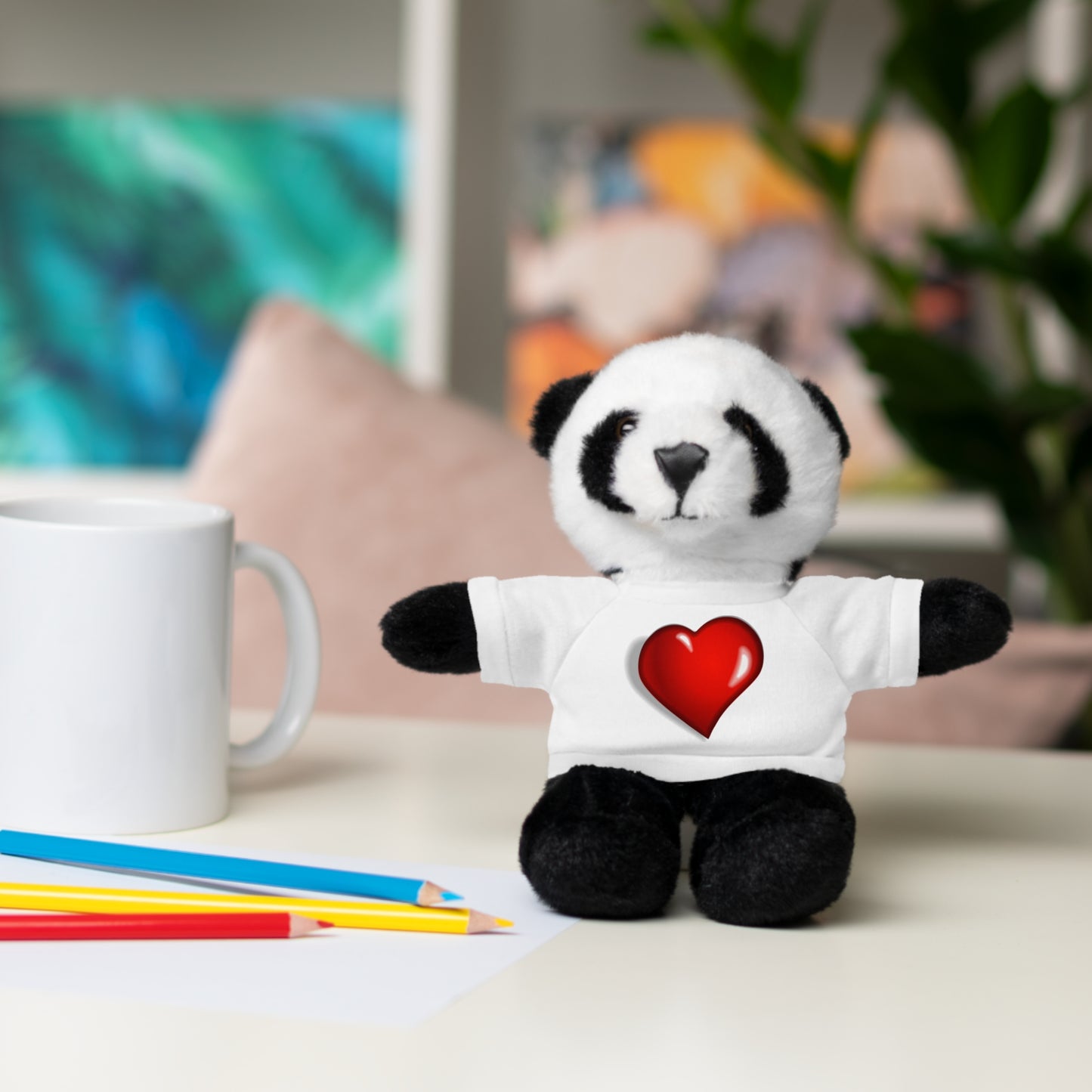 Corazón de osito de peluche