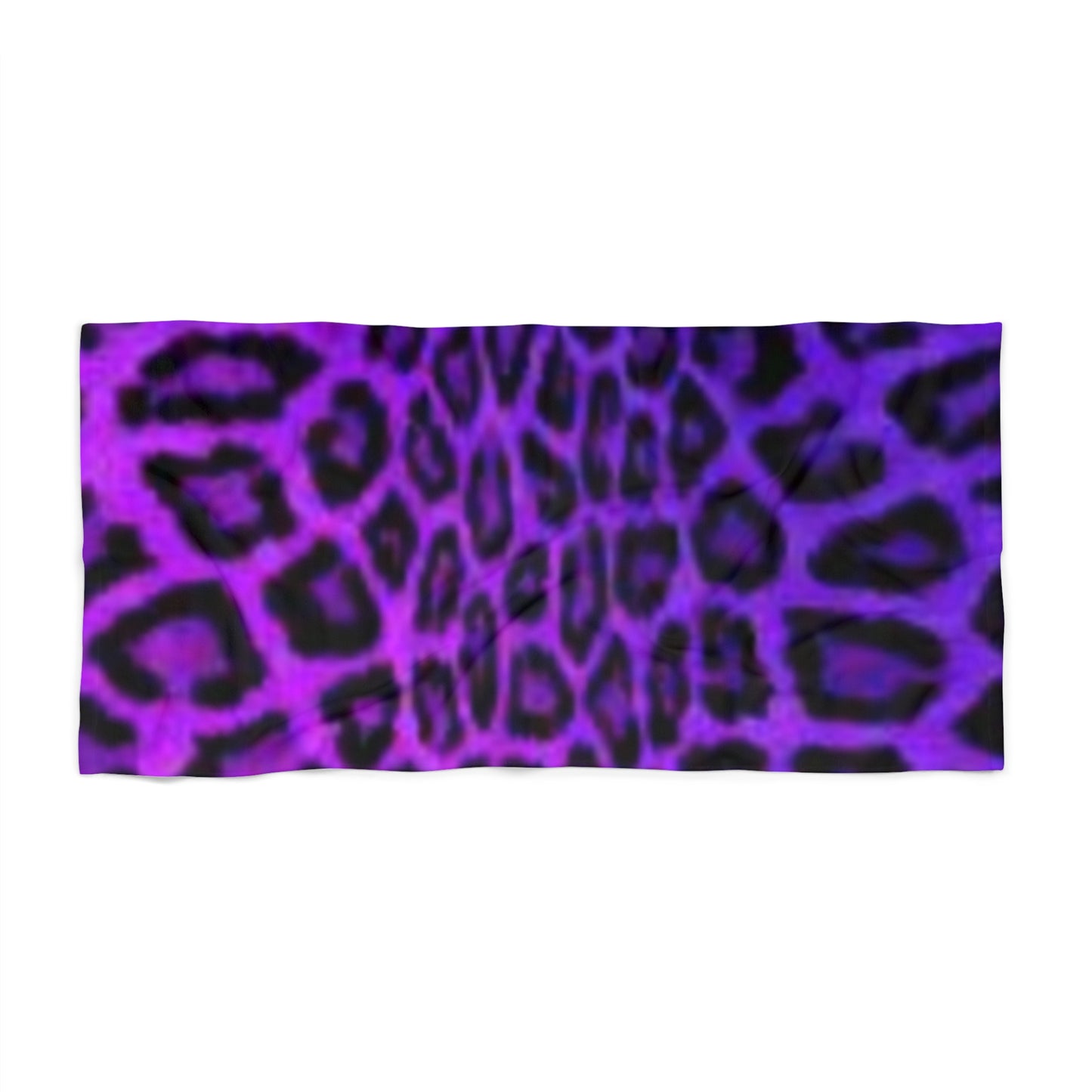 Toalla de playa con estampado de leopardo vibrante: ¡perfecta para divertirse en verano!