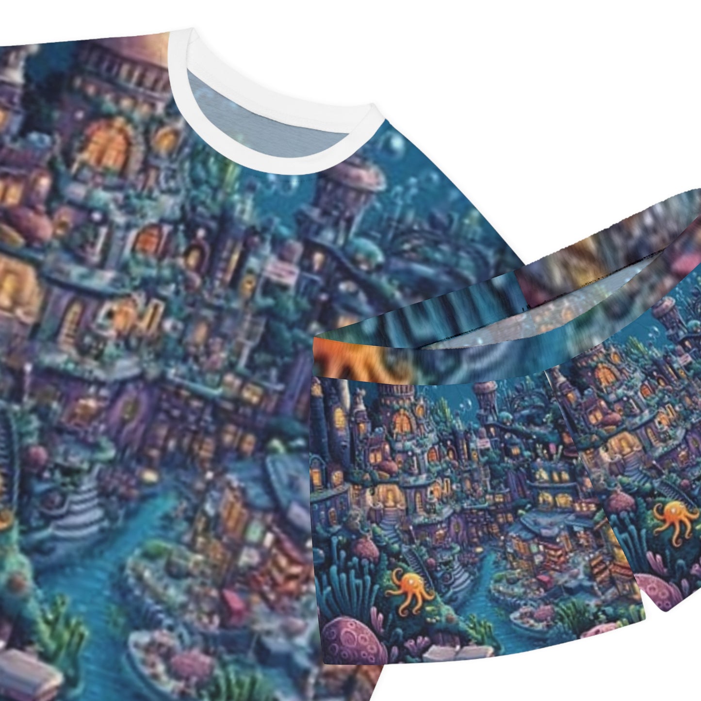 Conjunto de pijama corto para mujer Ocean muy colorido y acogedor