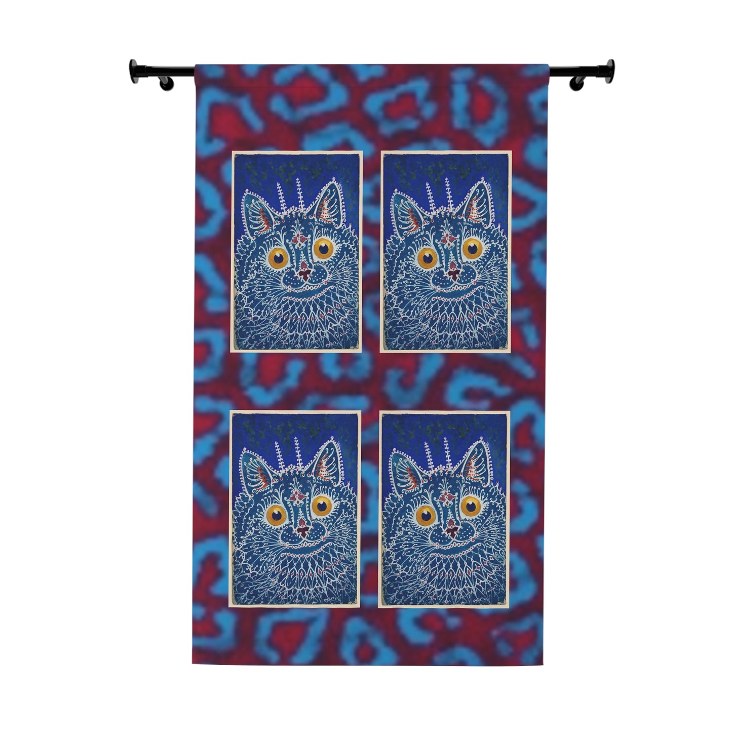 Cortinas con estampado de gatos: decoración colorida para amantes de los animales