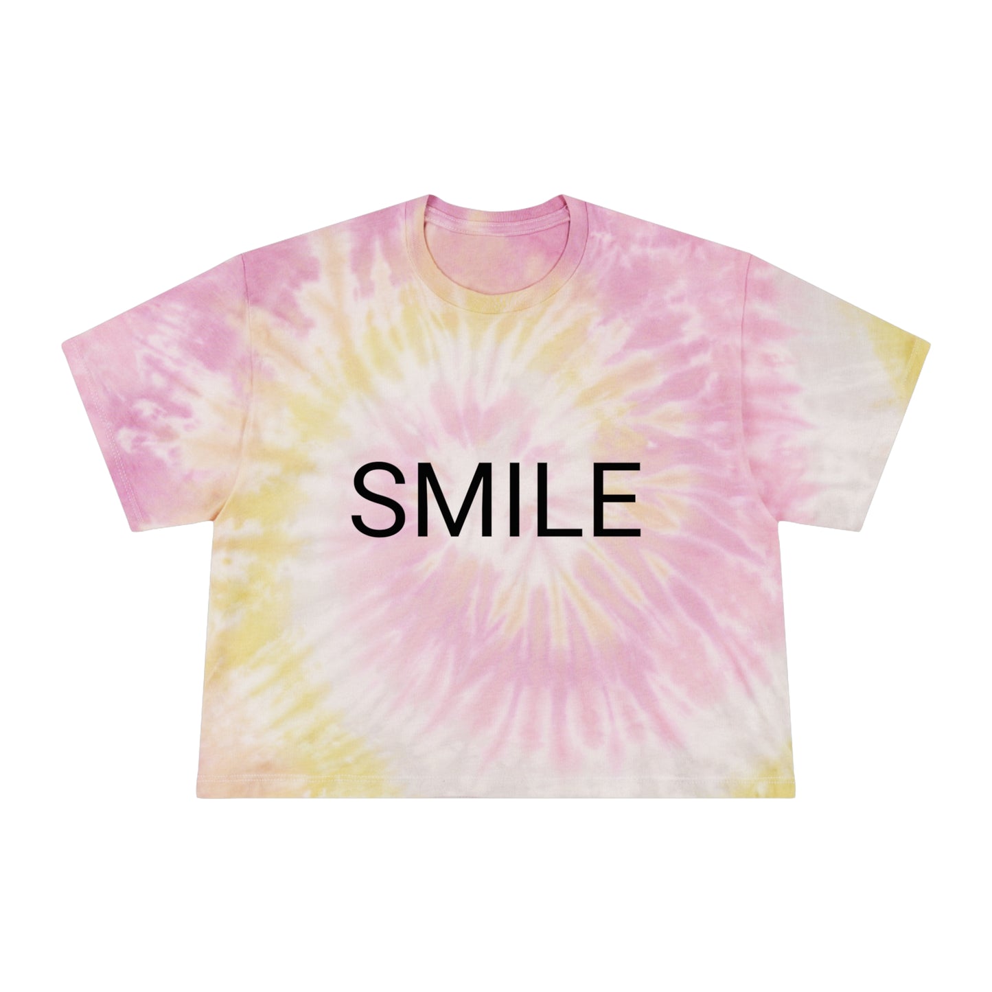 Camiseta corta tie-dye para mujer SMILE