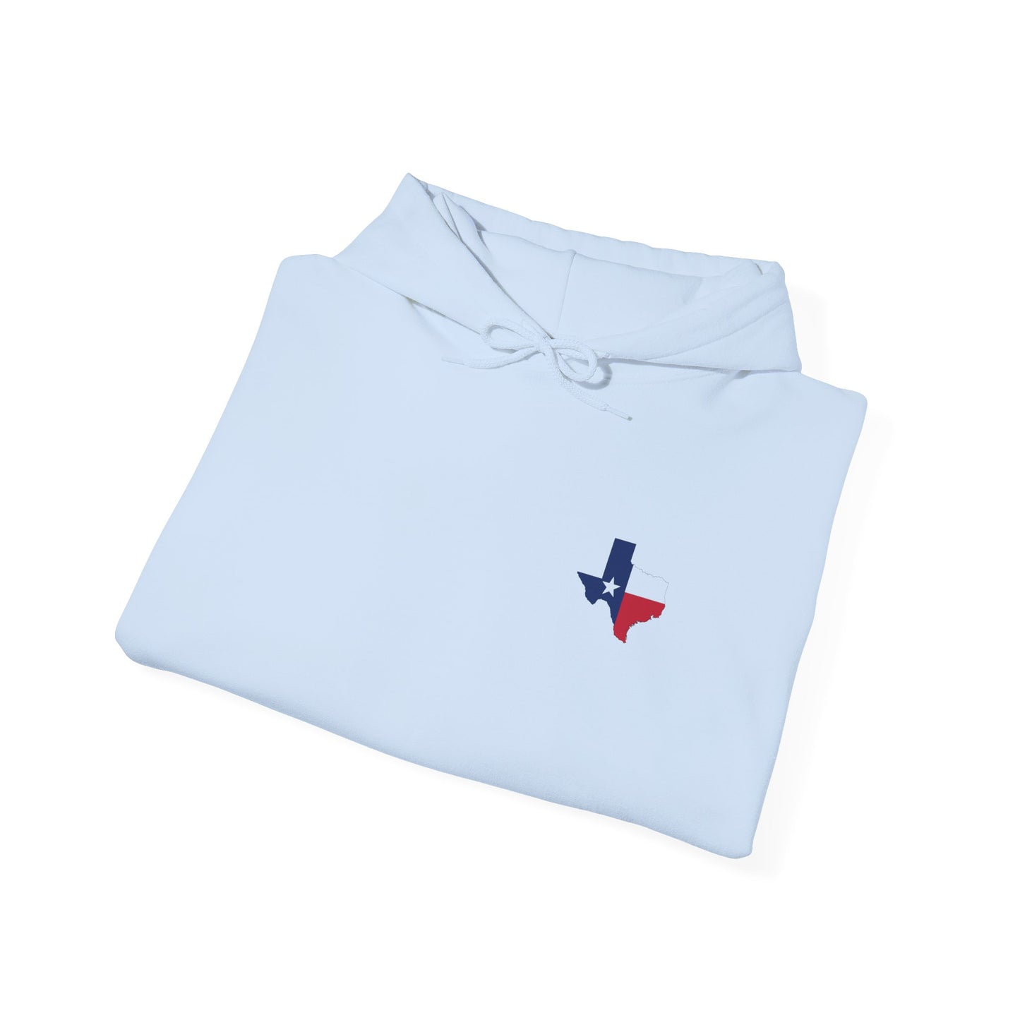 Sudadera con capucha unisex inspirada en Texas con diseño de mangas coloridas