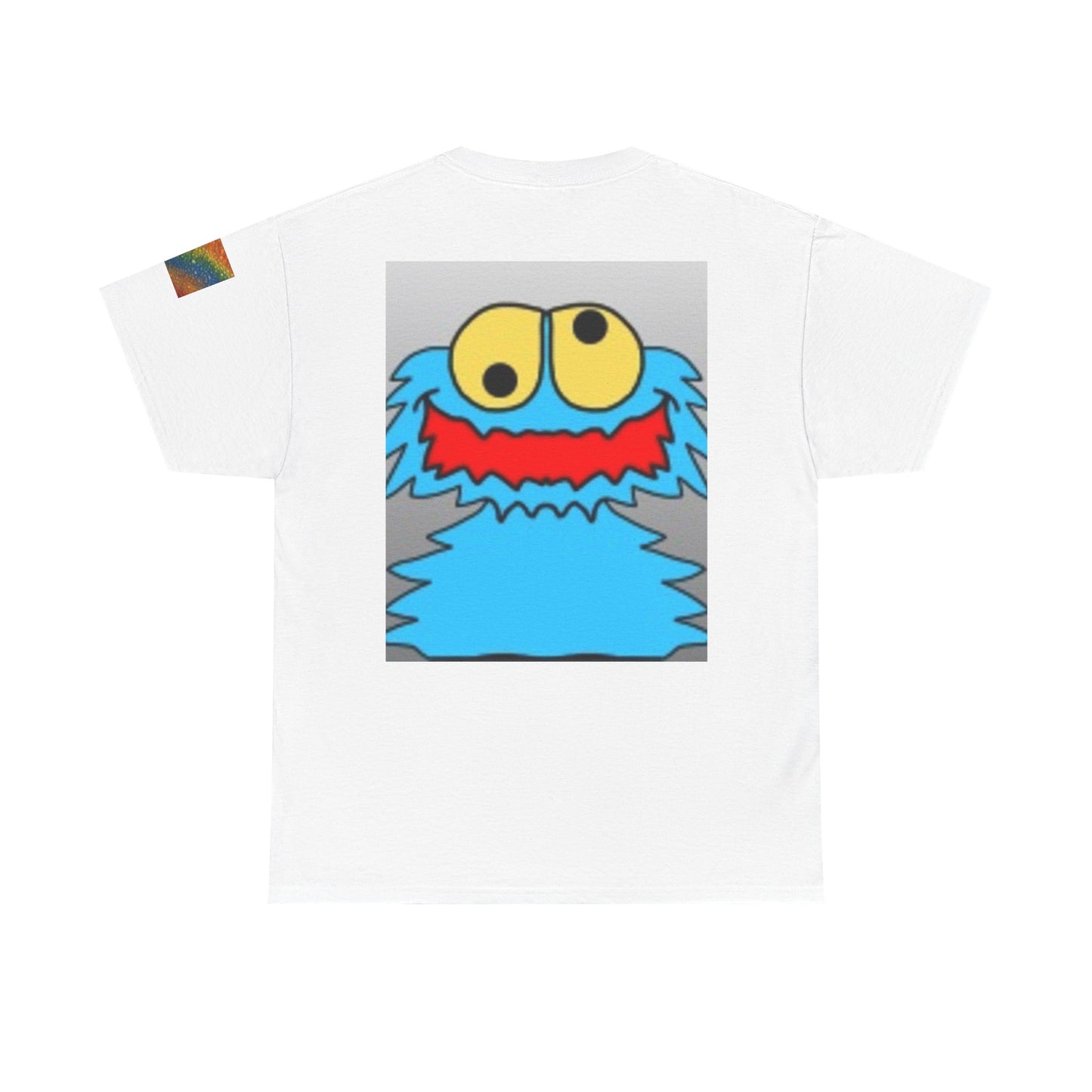 Playful Emoji & Monster Graphic Tee for Fun Lovers