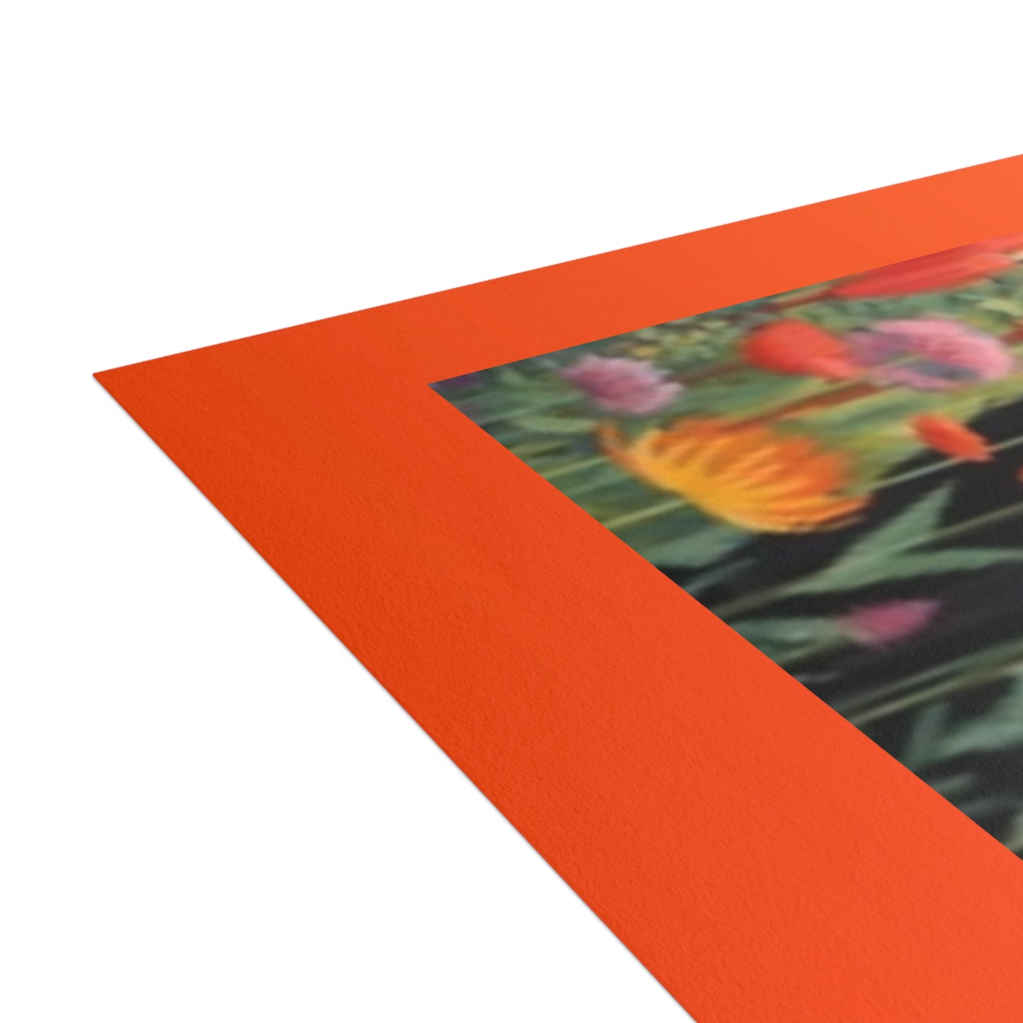 Paquete de postales vibrantes: diseños de gatos y flores silvestres con sobres