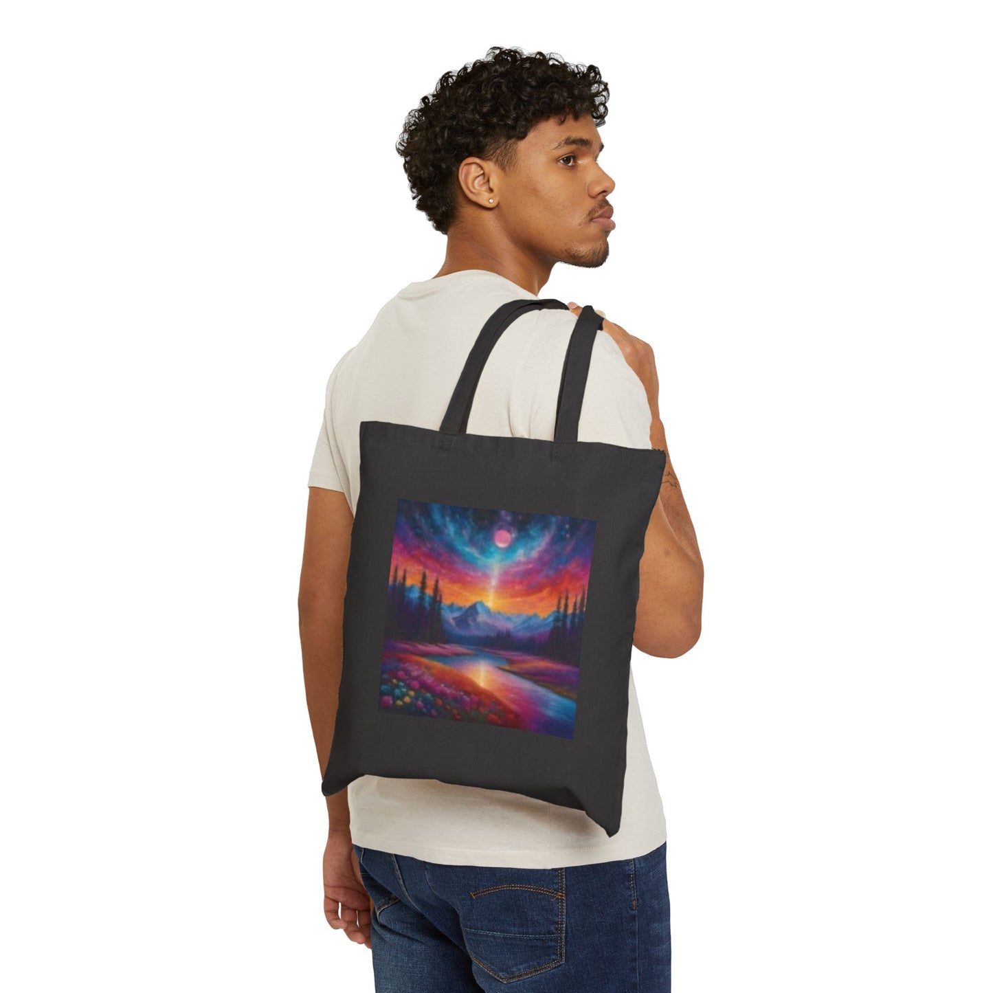 Bolsa de lona de algodón con temática de aventuras: perfecta para los amantes de la naturaleza