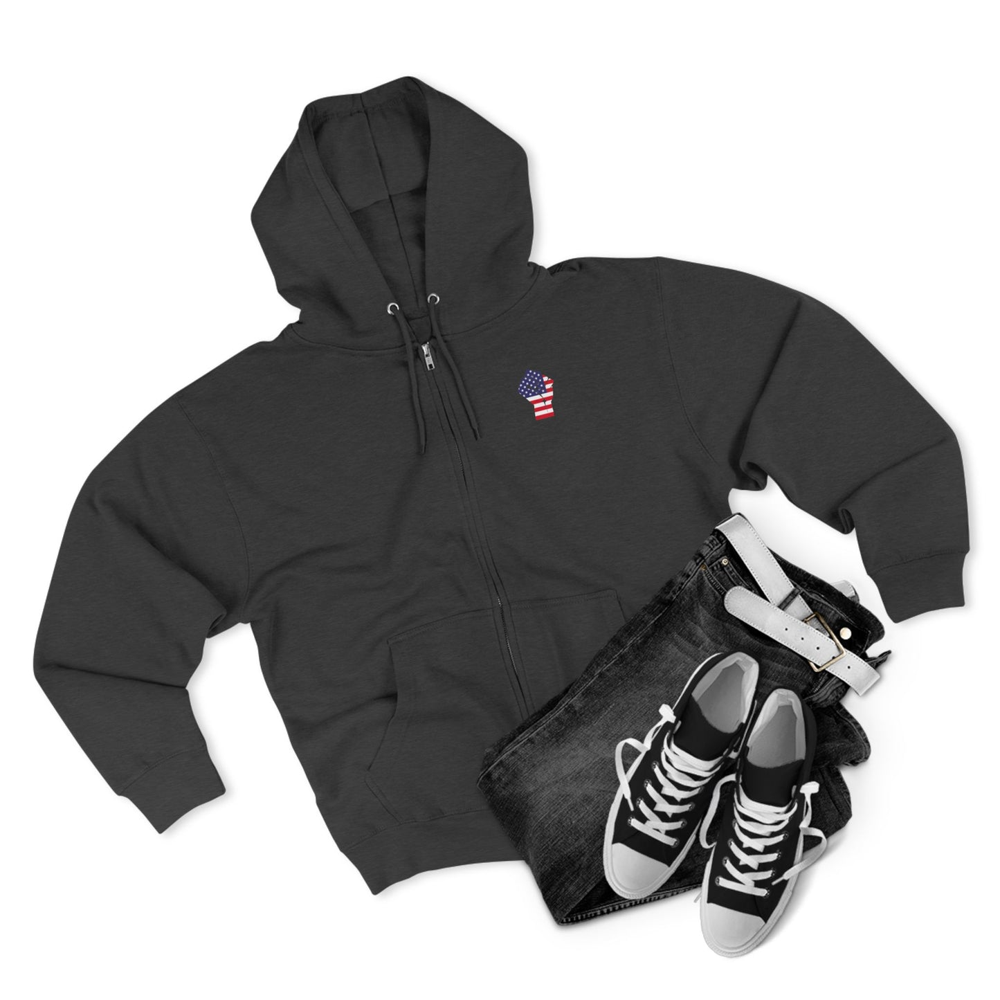 Sudadera con capucha y cremallera unisex Segunda Enmienda ¡Manteniendo nuestras libertades de "Nosotros, el pueblo"!