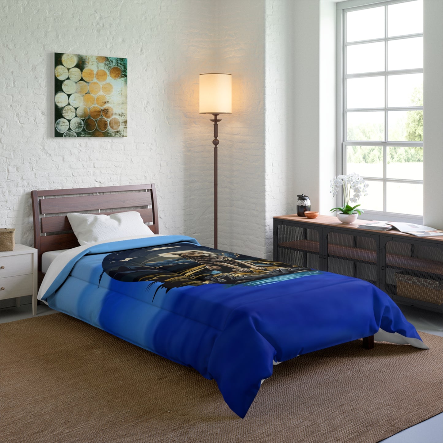 Edredón Majestic Wolf: ropa de cama acogedora y natural para amantes de la naturaleza