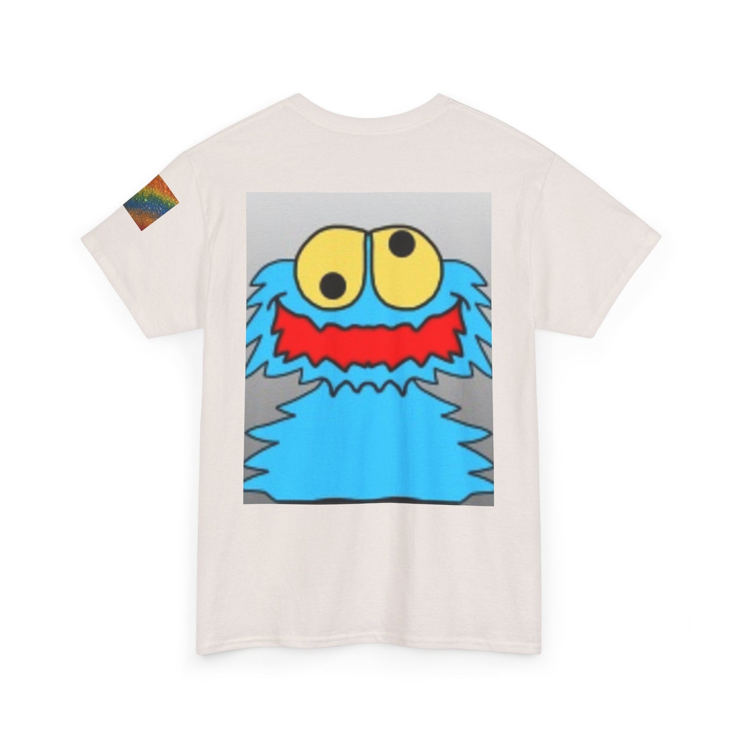 Playful Emoji & Monster Graphic Tee for Fun Lovers