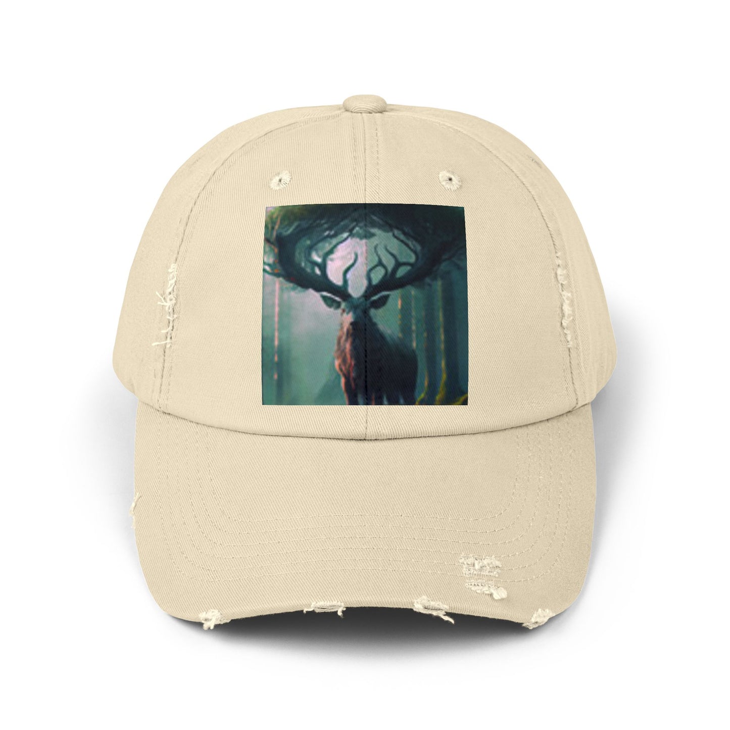 Bosque de ciervos con gorra en dificultades