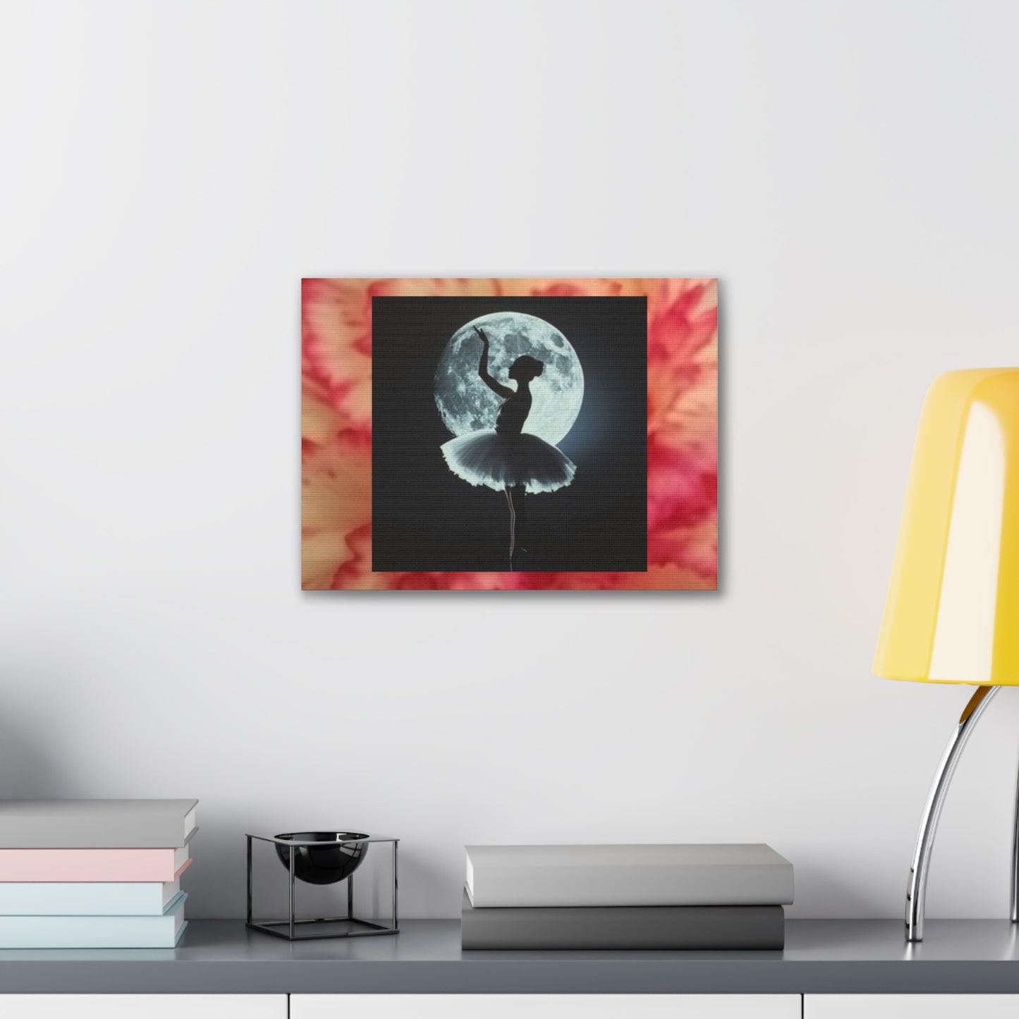 Ballet Moon Canvas Art Print, Ethereal Ballerina Decor, Perfect for Dance Studios, Home Decoration, Gift for Dancers, Wall Art
