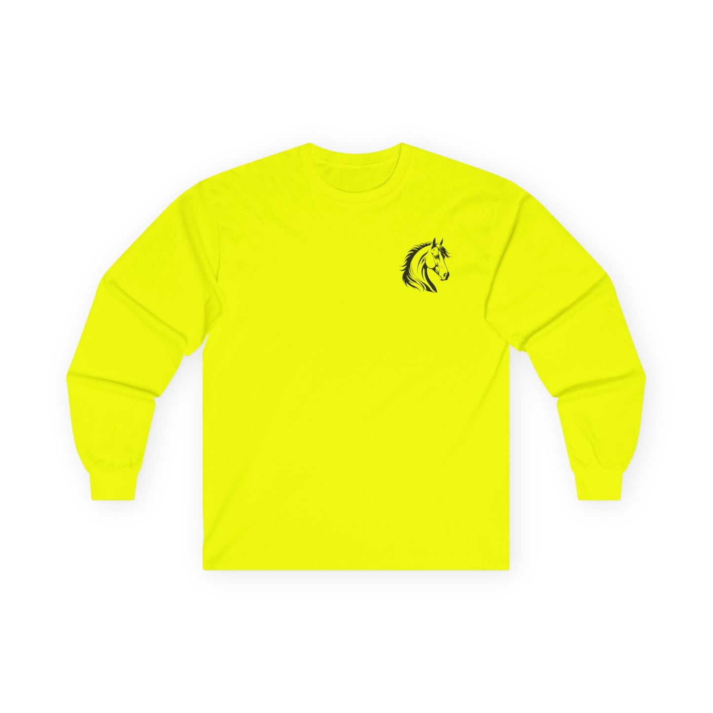 Camiseta unisex de manga larga de algodón ultra fino Majestic Horse: perfecta para amantes de los animales.