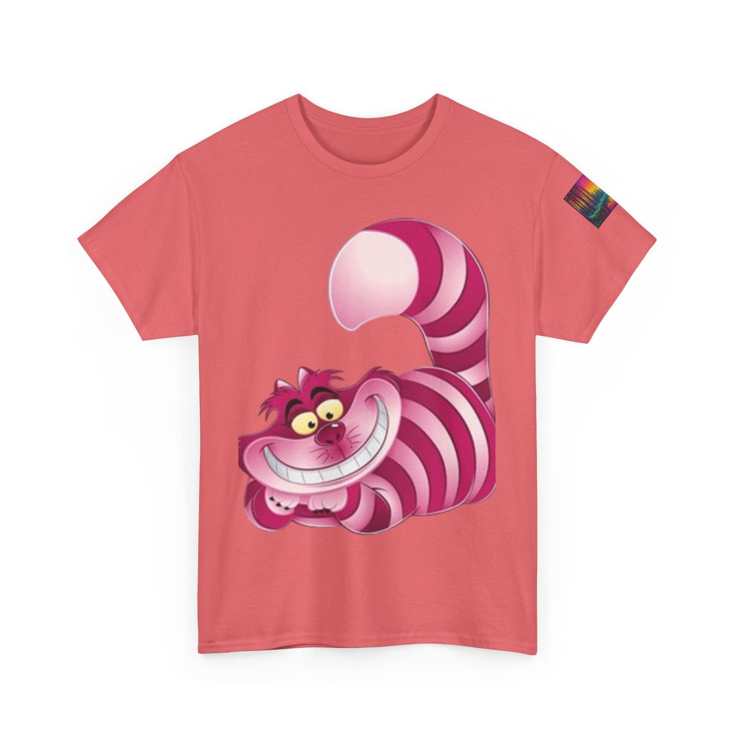Chestire Cat Colorful Flower T-shirt